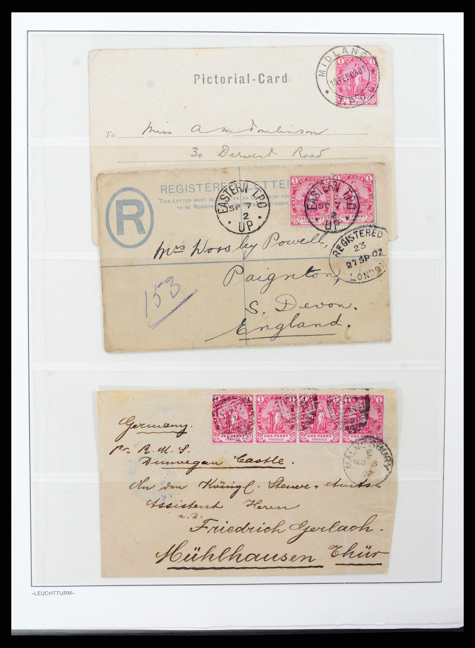 37550 008 - Postzegelverzameling 37550 Kaap de Goede Hoop 1852-1910.