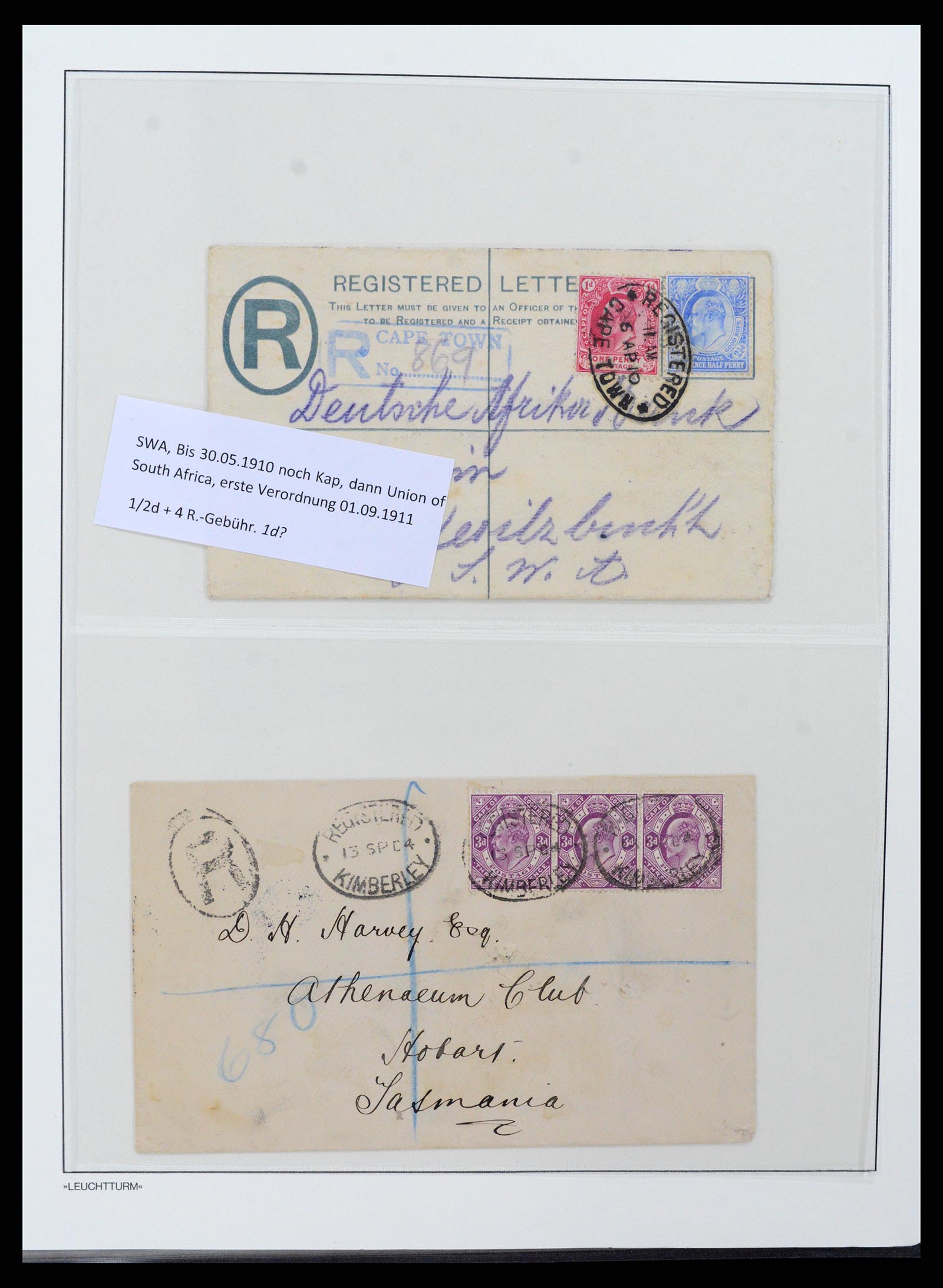 37550 010 - Postzegelverzameling 37550 Kaap de Goede Hoop 1852-1910.