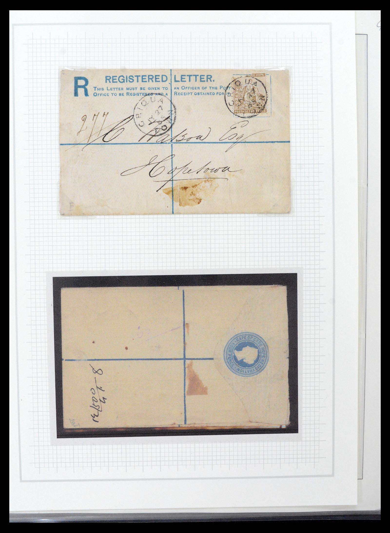 37550 012 - Postzegelverzameling 37550 Kaap de Goede Hoop 1852-1910.
