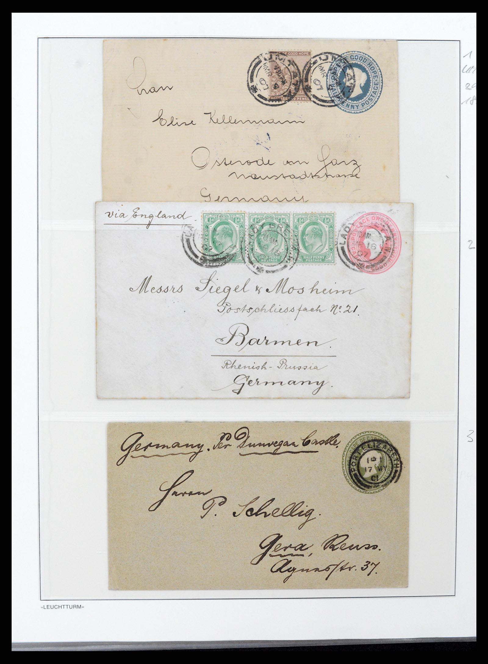 37550 014 - Postzegelverzameling 37550 Kaap de Goede Hoop 1852-1910.