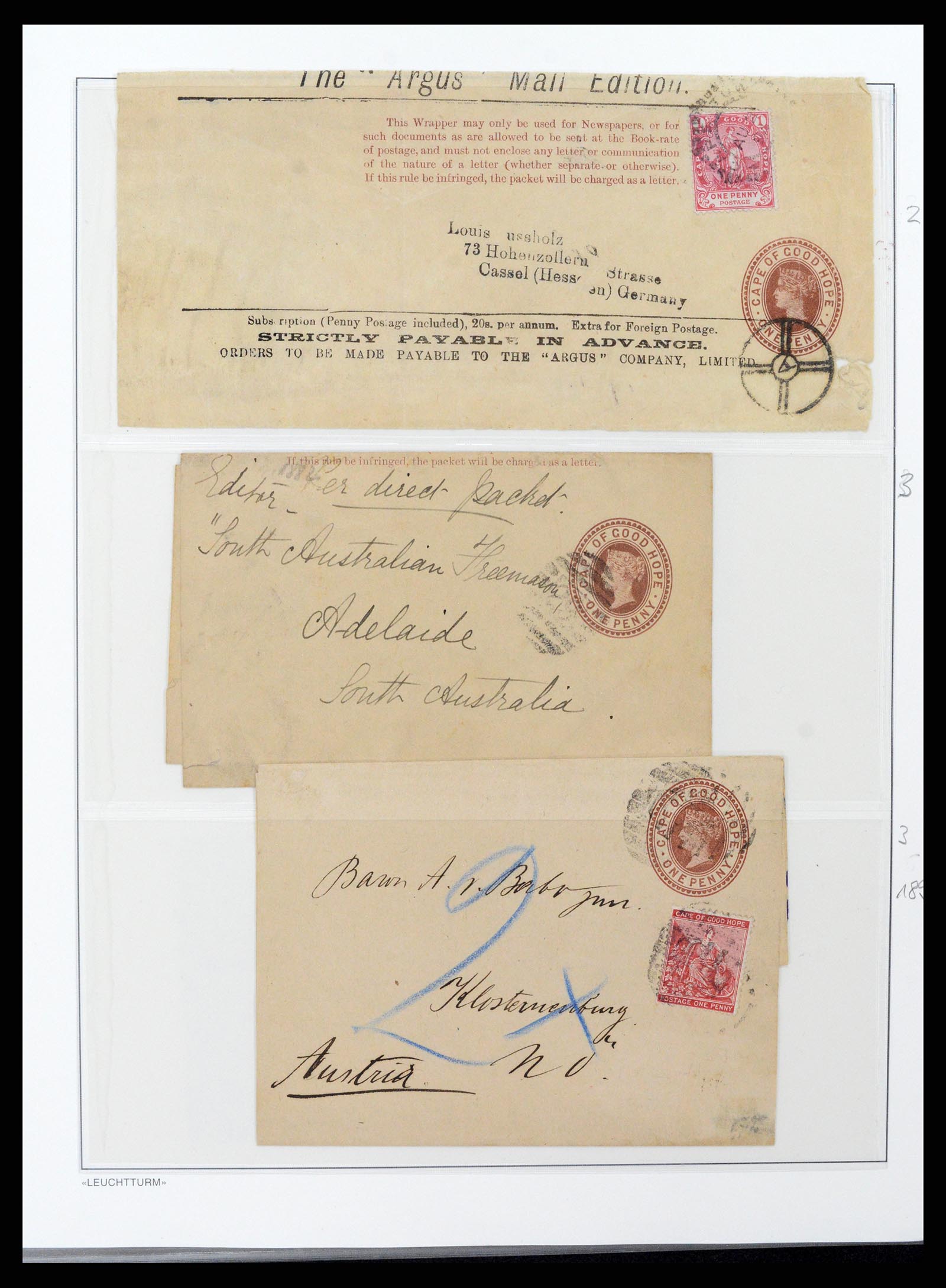 37550 015 - Postzegelverzameling 37550 Kaap de Goede Hoop 1852-1910.