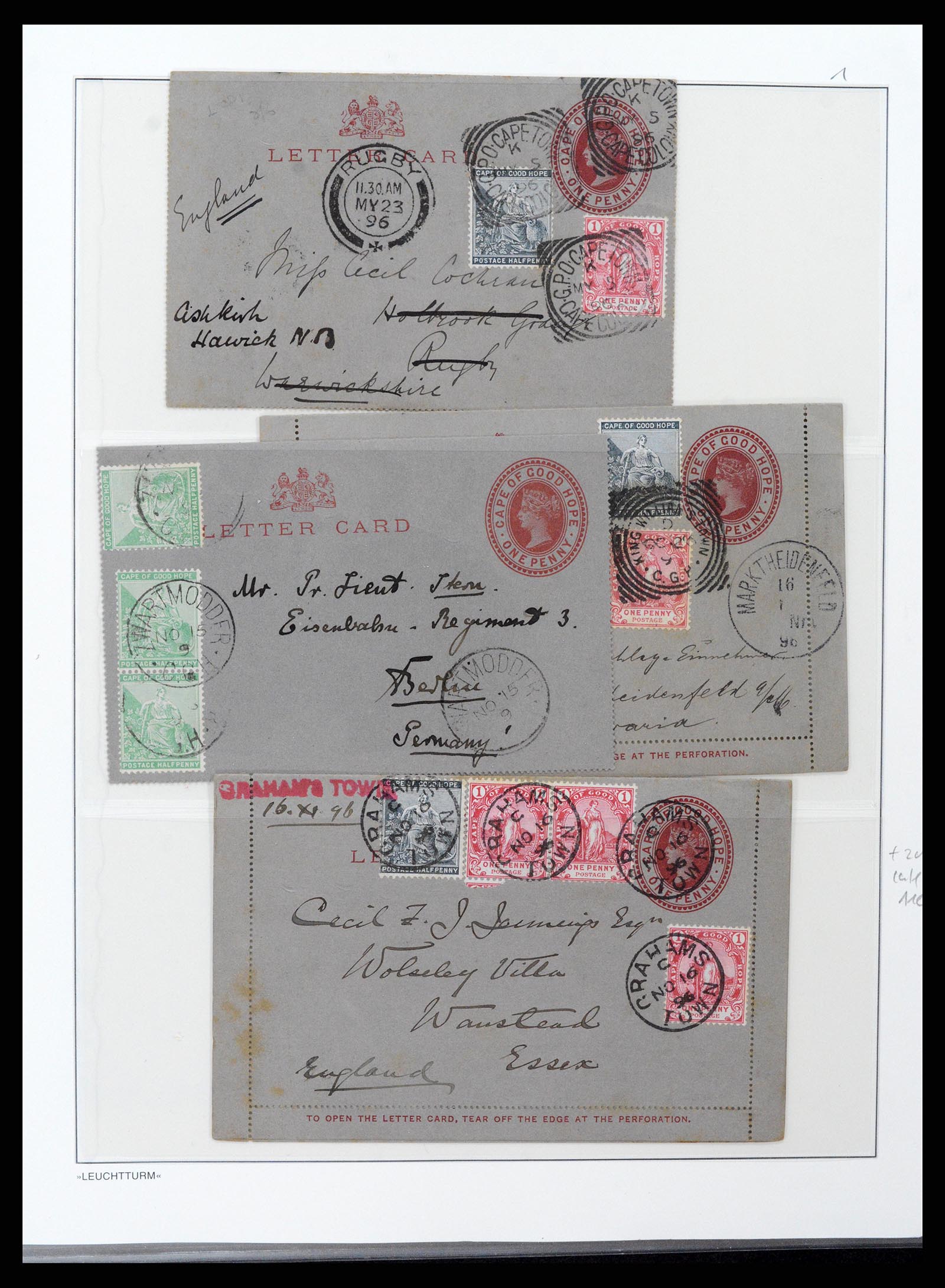 37550 018 - Postzegelverzameling 37550 Kaap de Goede Hoop 1852-1910.