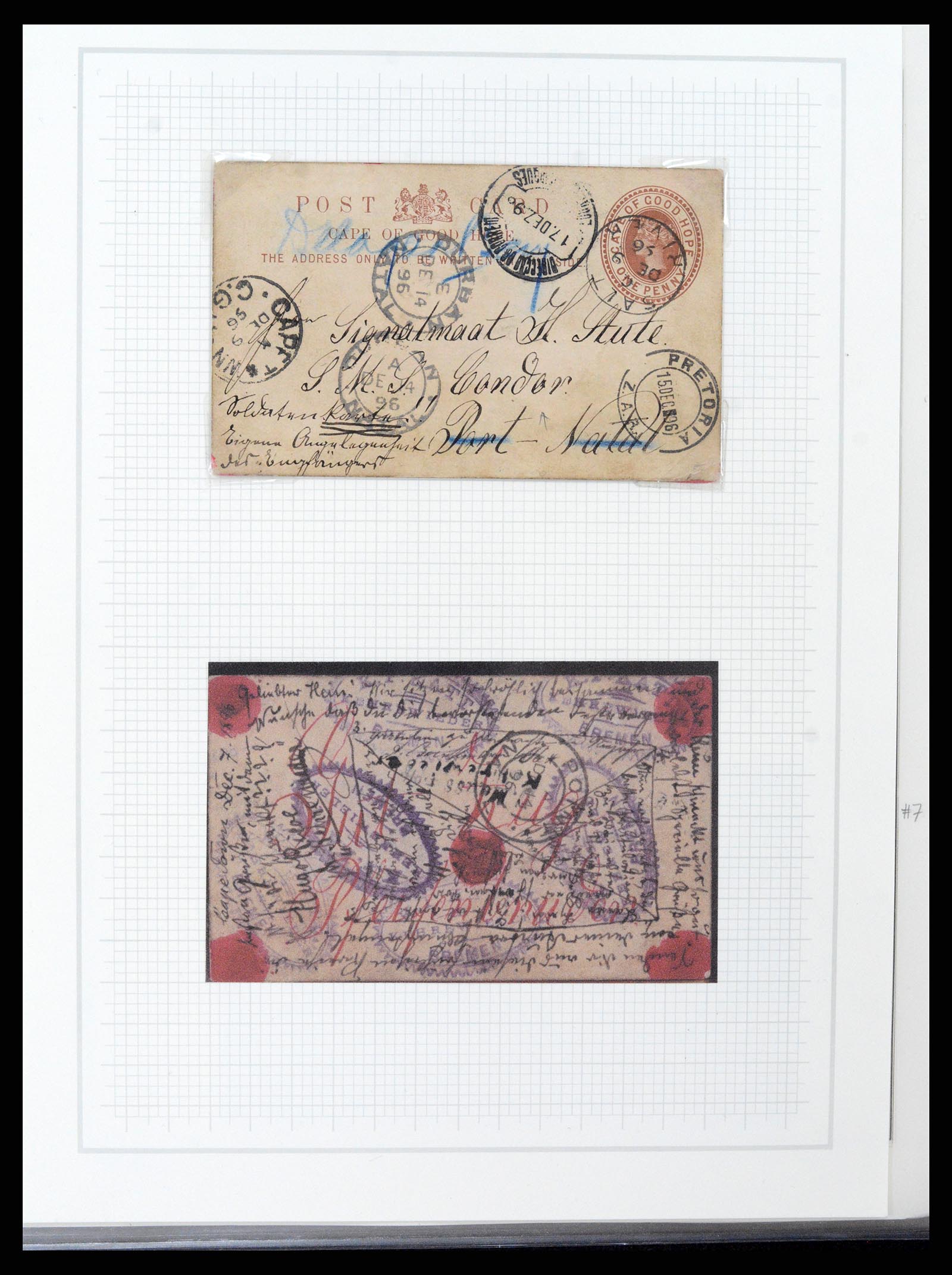 37550 021 - Postzegelverzameling 37550 Kaap de Goede Hoop 1852-1910.