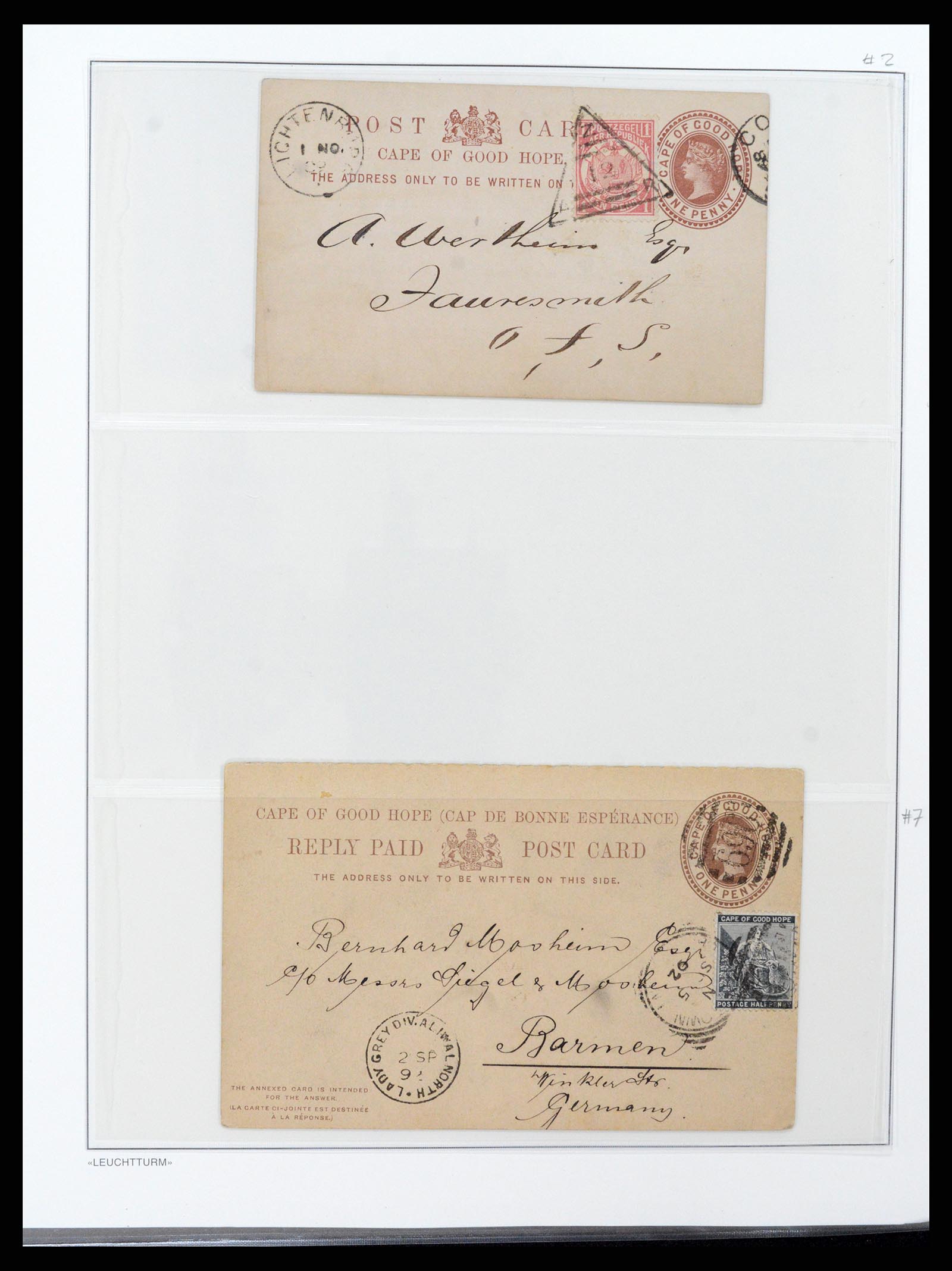 37550 022 - Postzegelverzameling 37550 Kaap de Goede Hoop 1852-1910.