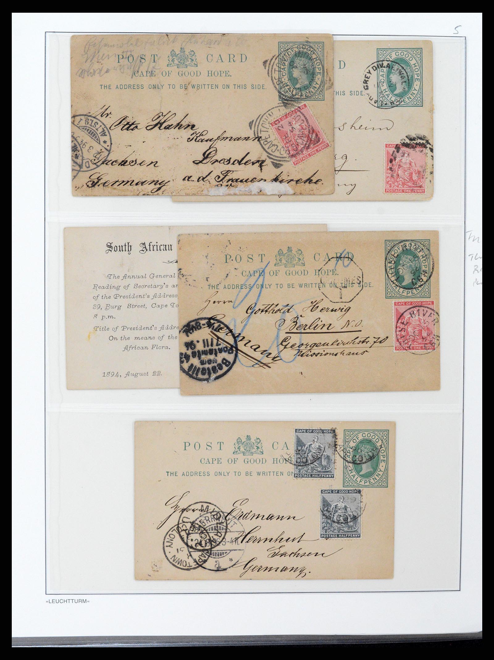 37550 023 - Postzegelverzameling 37550 Kaap de Goede Hoop 1852-1910.
