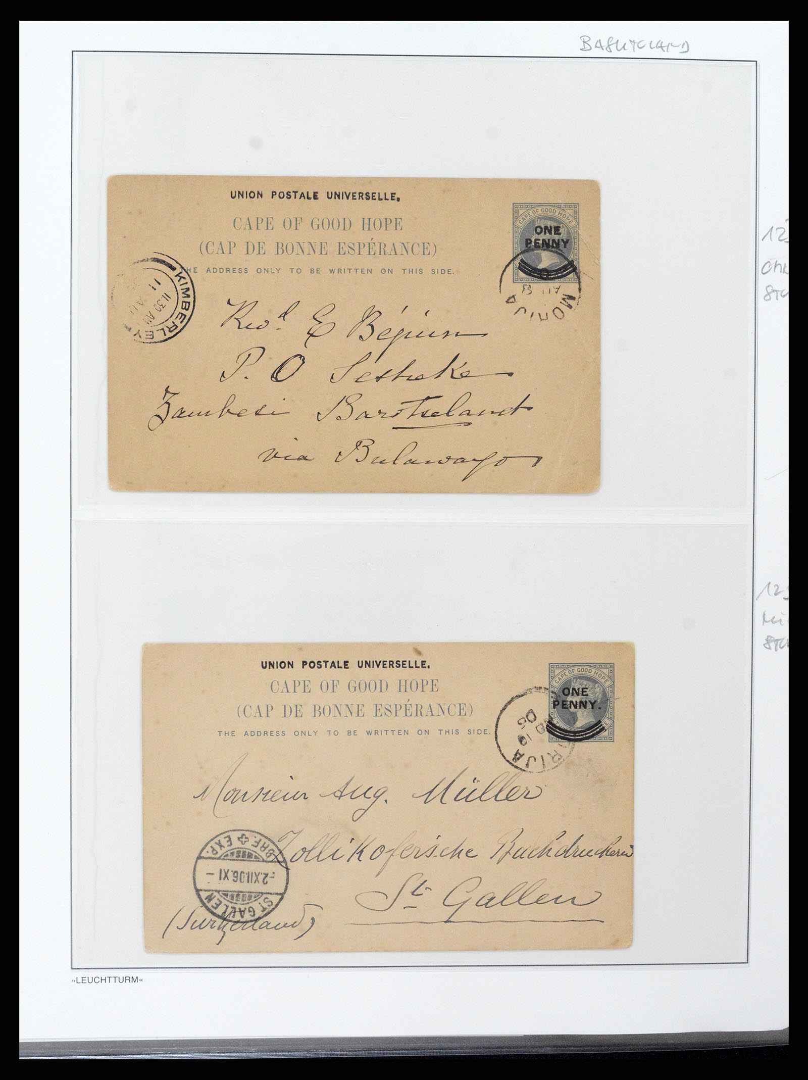 37550 025 - Postzegelverzameling 37550 Kaap de Goede Hoop 1852-1910.