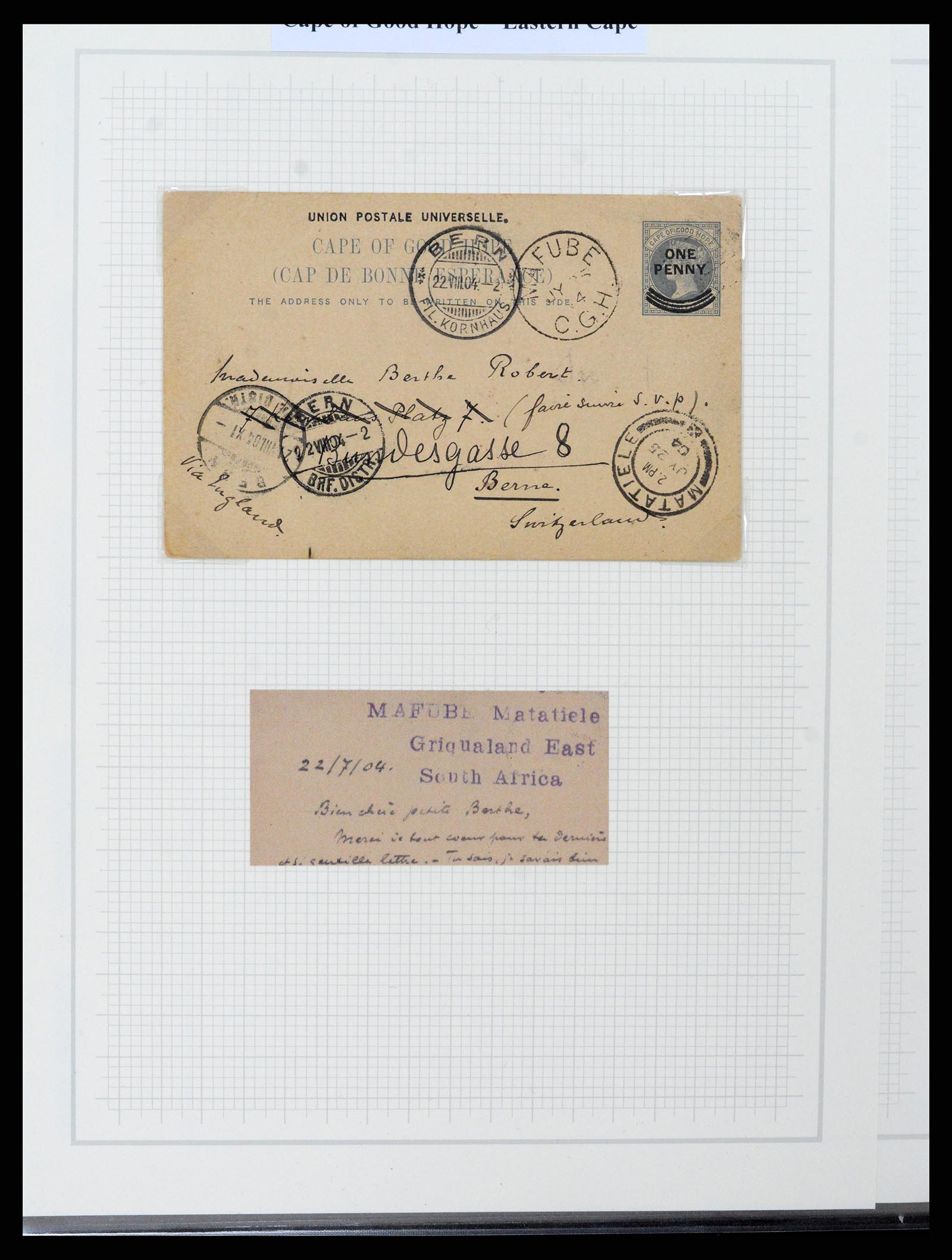 37550 026 - Postzegelverzameling 37550 Kaap de Goede Hoop 1852-1910.