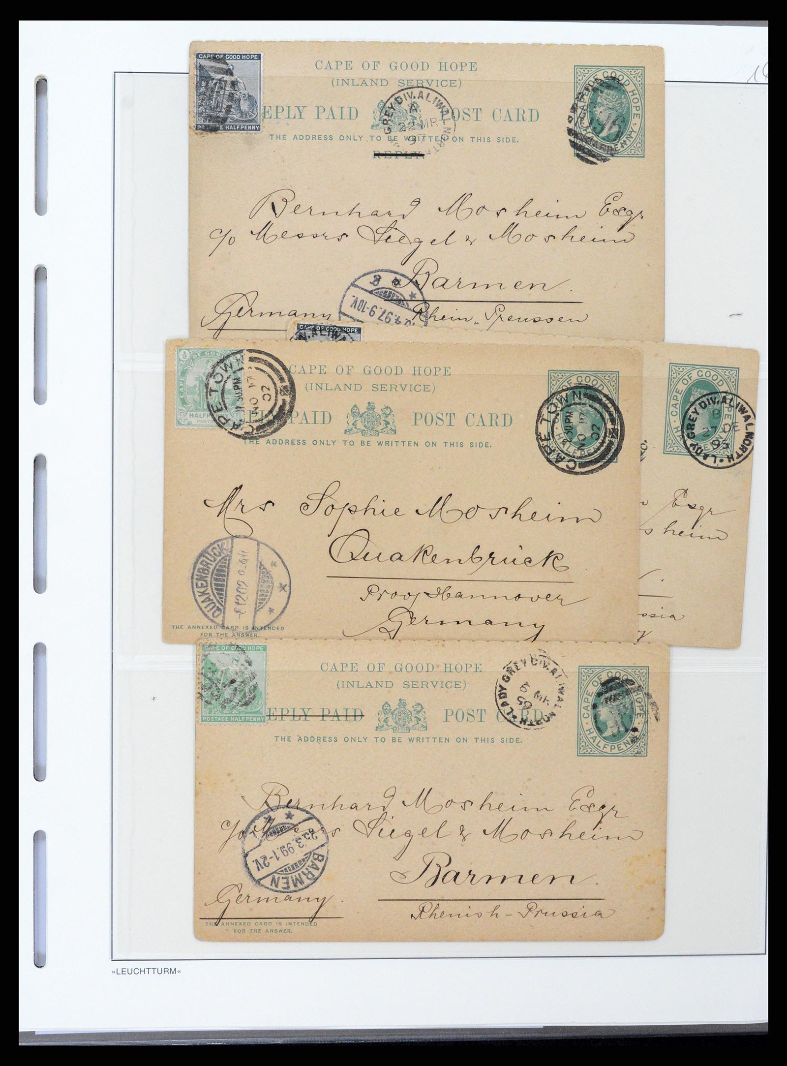 37550 030 - Postzegelverzameling 37550 Kaap de Goede Hoop 1852-1910.
