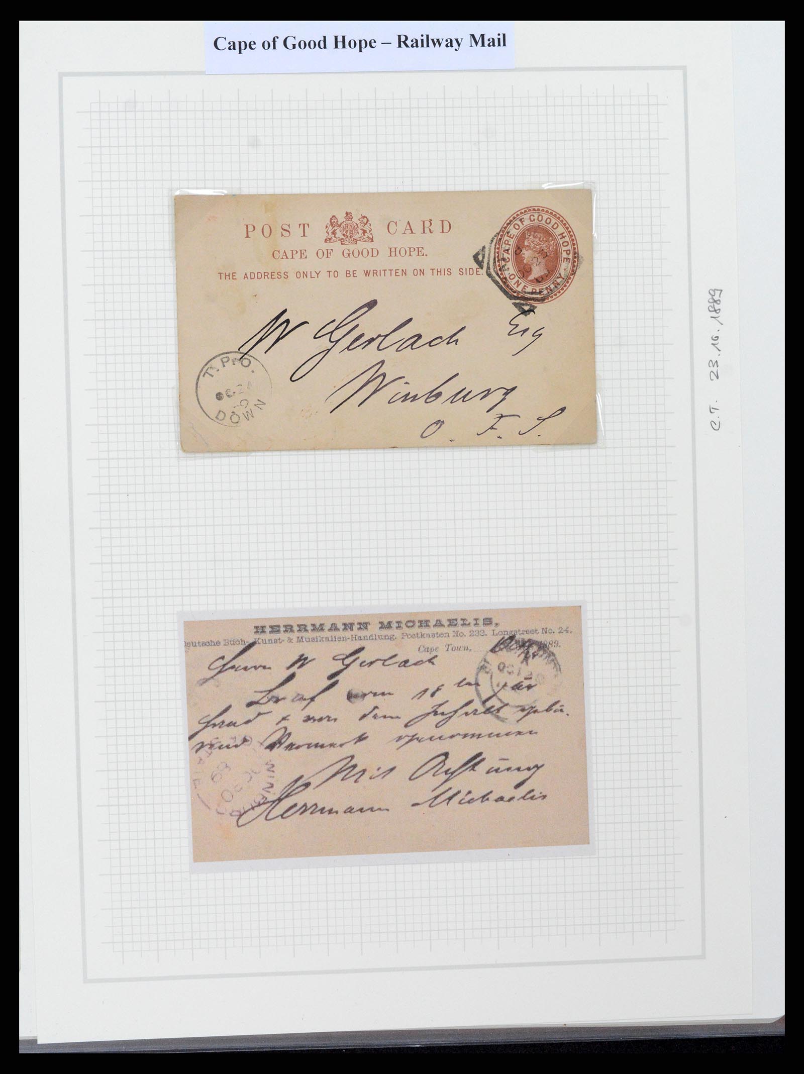 37550 038 - Postzegelverzameling 37550 Kaap de Goede Hoop 1852-1910.