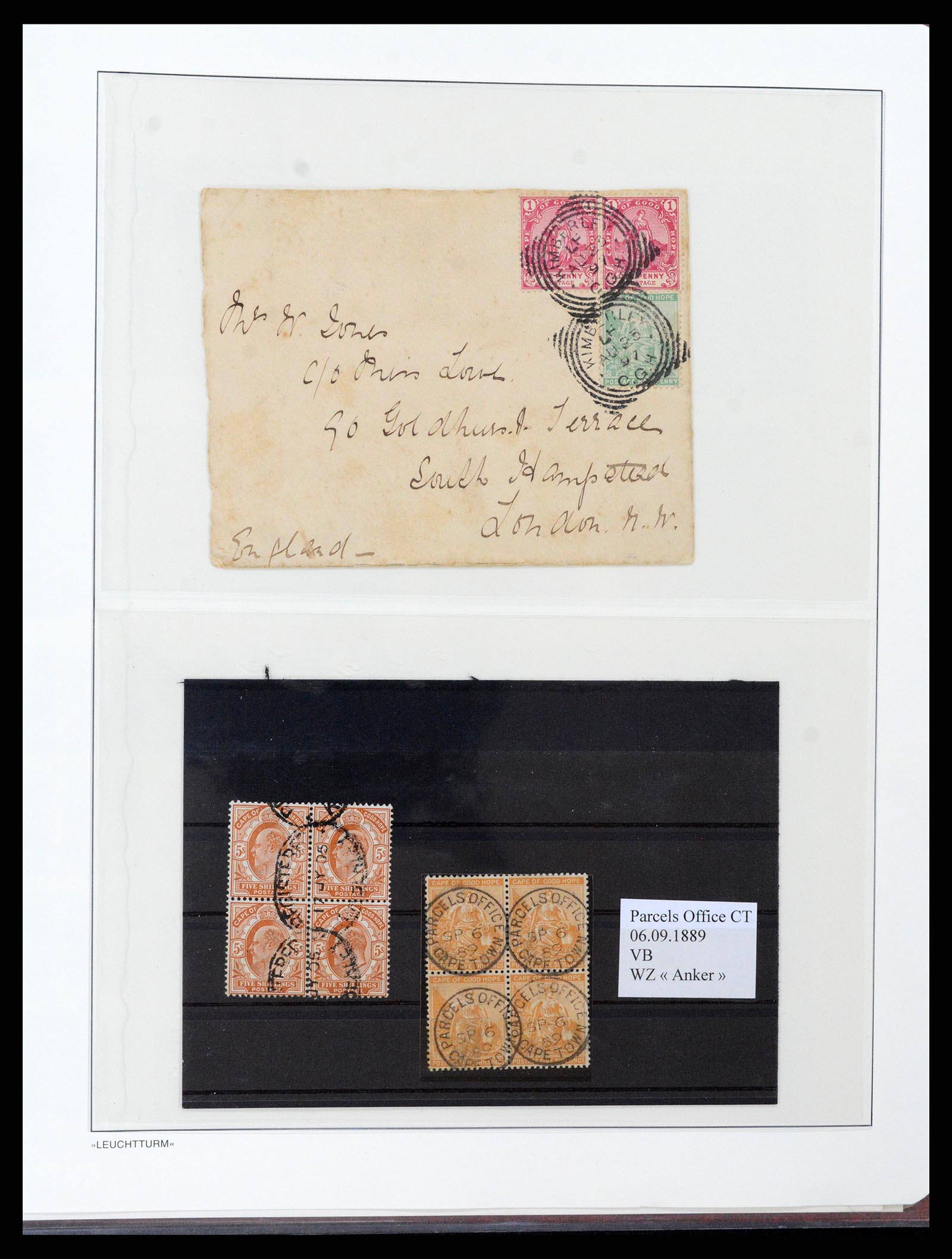 37550 042 - Postzegelverzameling 37550 Kaap de Goede Hoop 1852-1910.