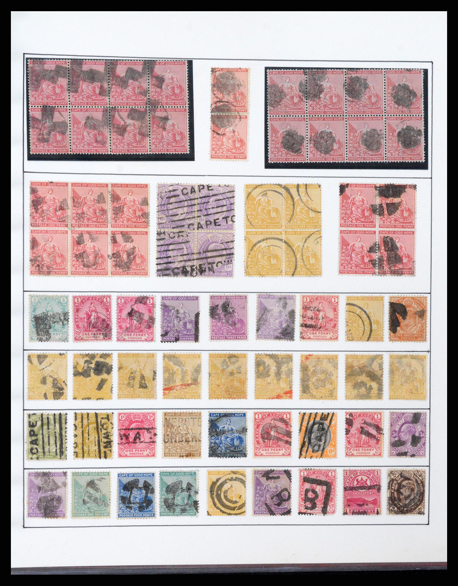 37550 043 - Postzegelverzameling 37550 Kaap de Goede Hoop 1852-1910.