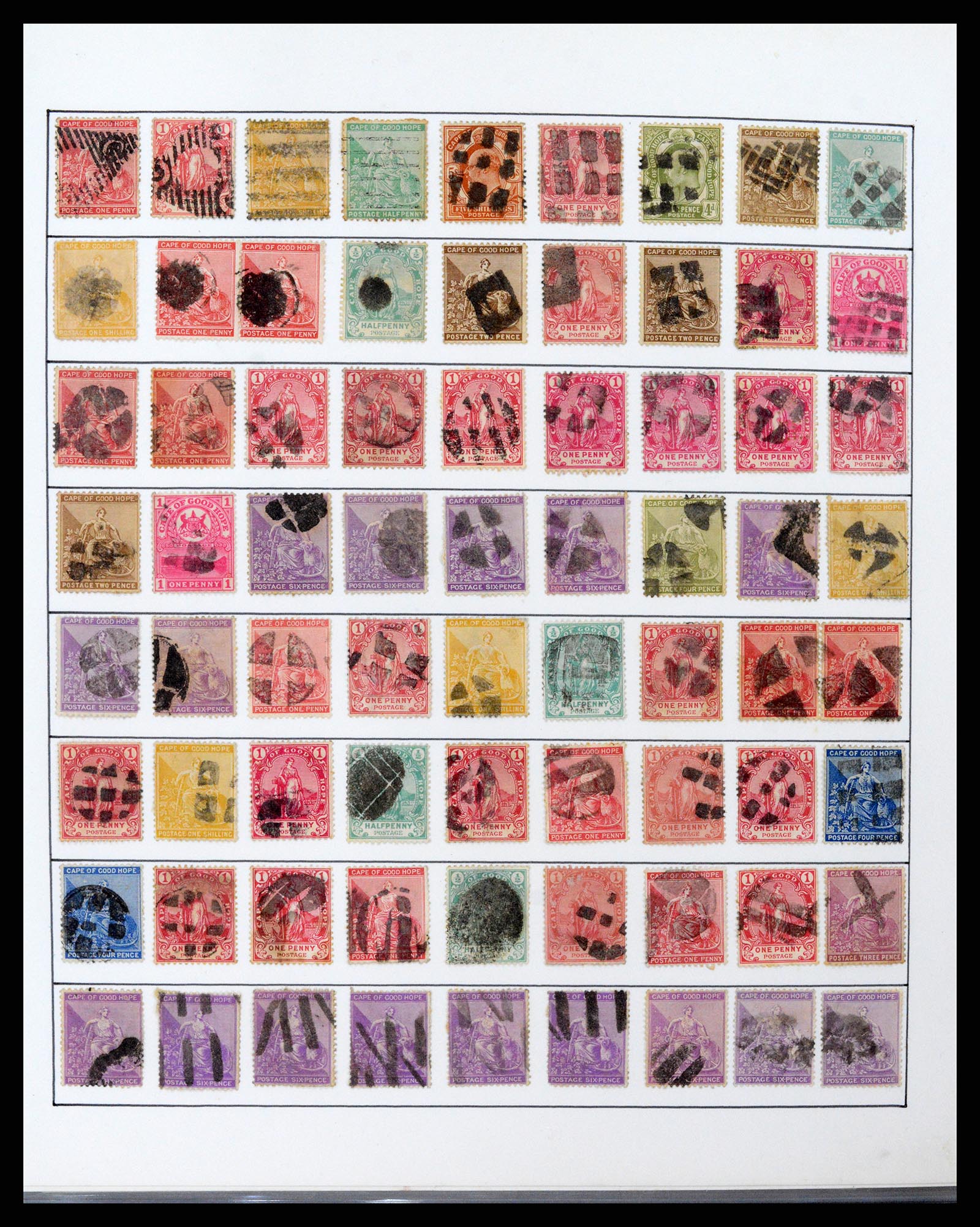 37550 045 - Postzegelverzameling 37550 Kaap de Goede Hoop 1852-1910.