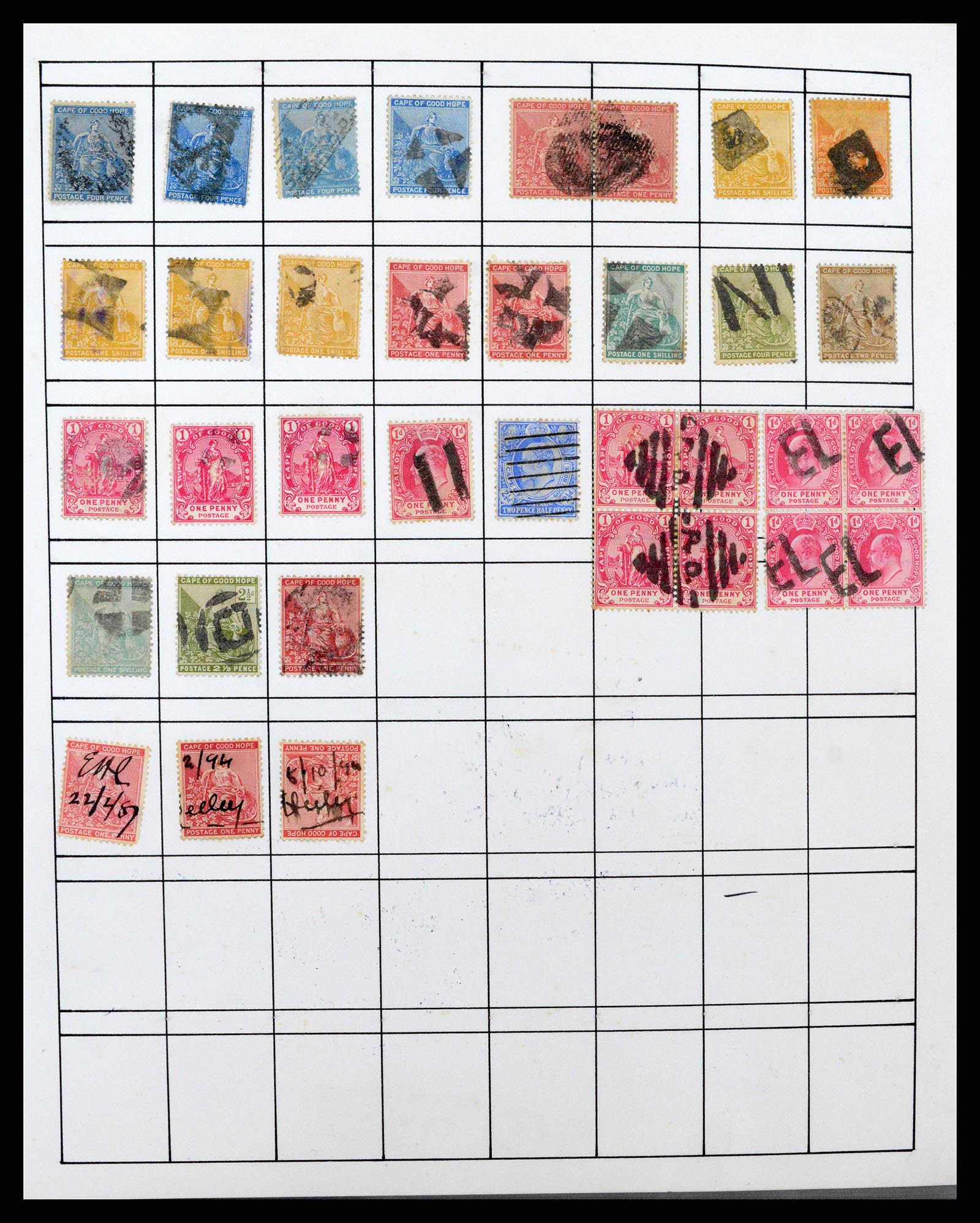 37550 046 - Postzegelverzameling 37550 Kaap de Goede Hoop 1852-1910.