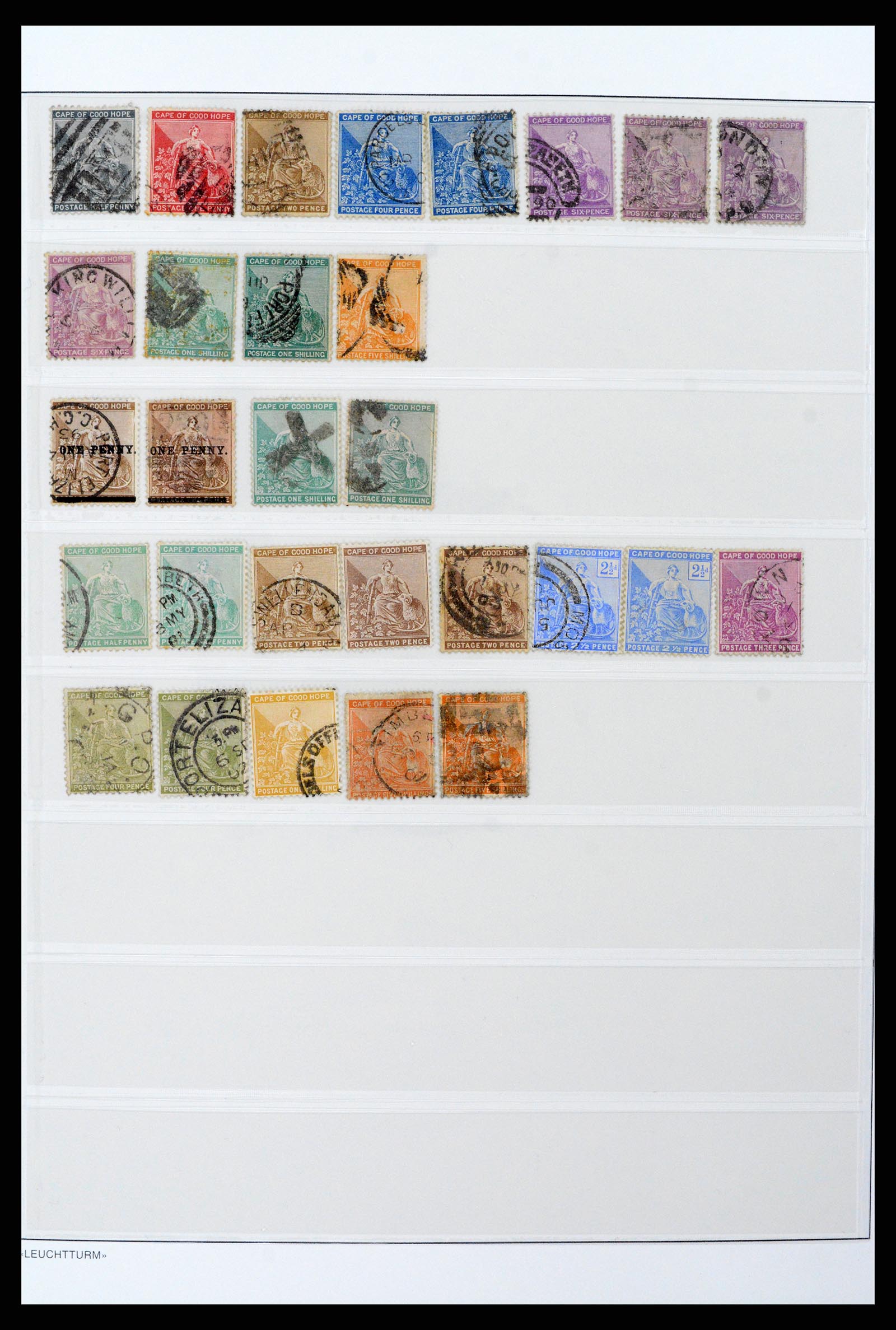 37550 053 - Postzegelverzameling 37550 Kaap de Goede Hoop 1852-1910.