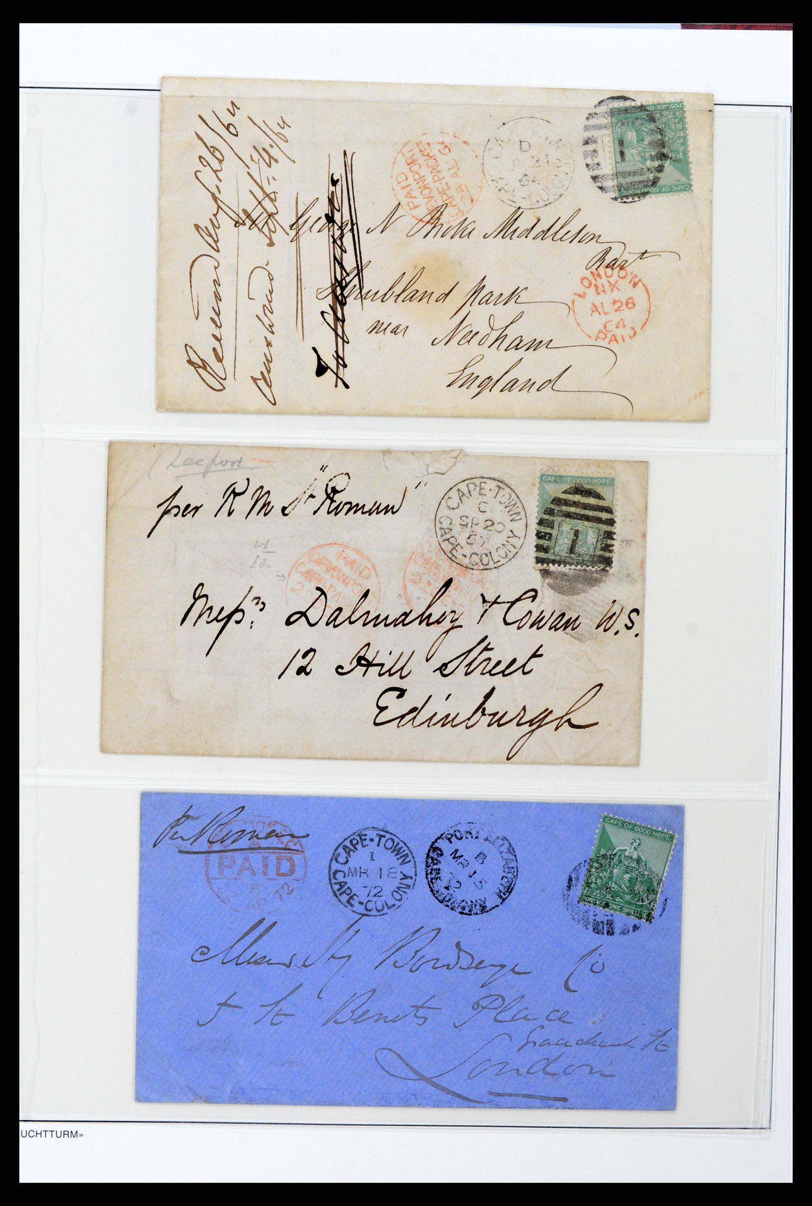 37550 057 - Postzegelverzameling 37550 Kaap de Goede Hoop 1852-1910.