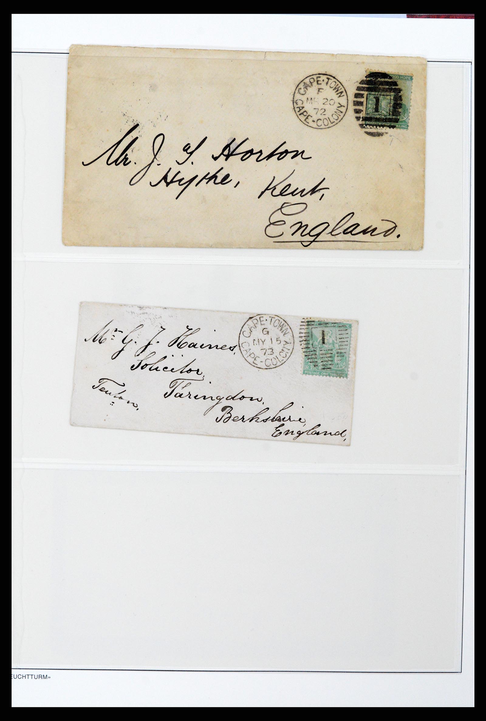 37550 058 - Postzegelverzameling 37550 Kaap de Goede Hoop 1852-1910.