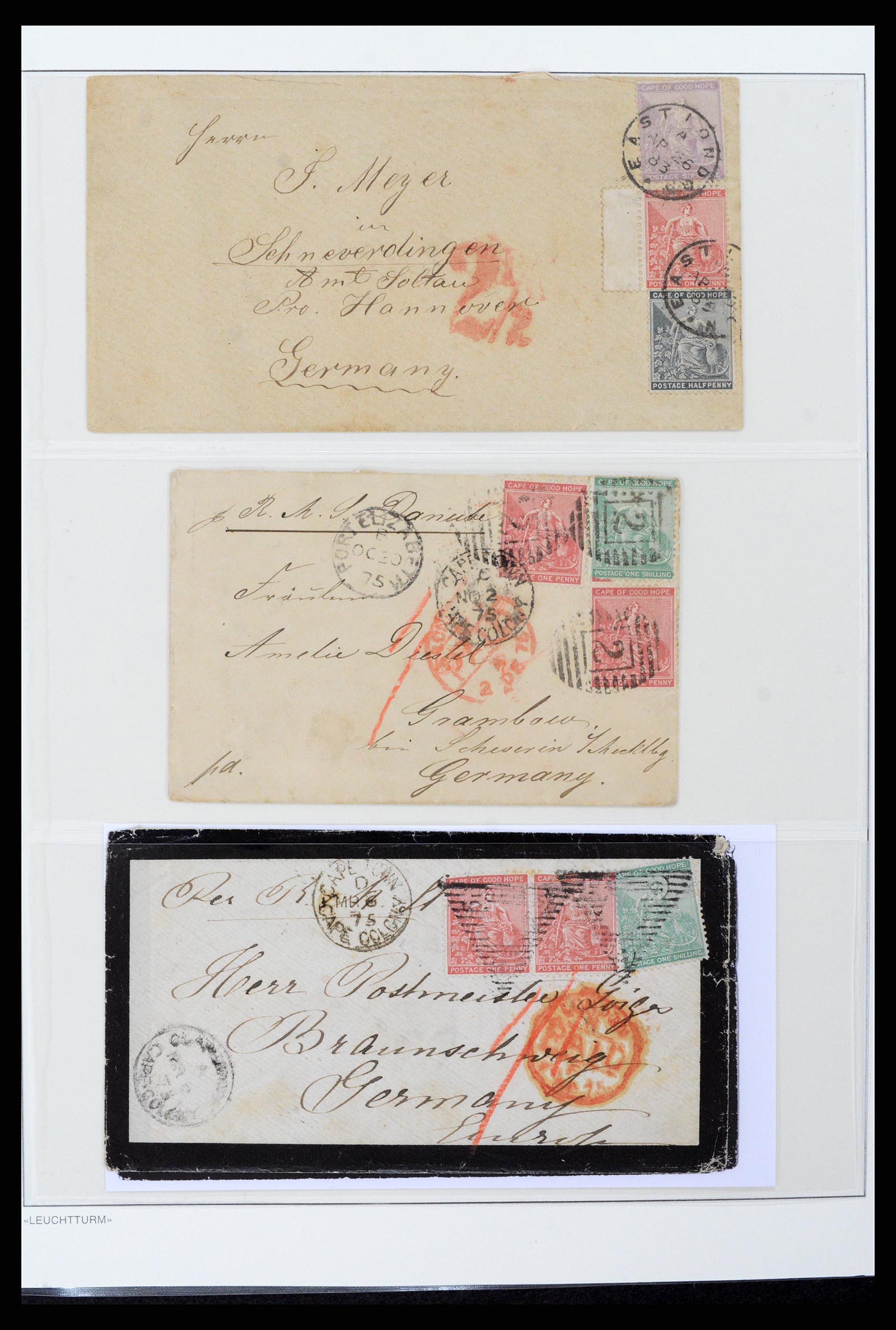 37550 059 - Postzegelverzameling 37550 Kaap de Goede Hoop 1852-1910.
