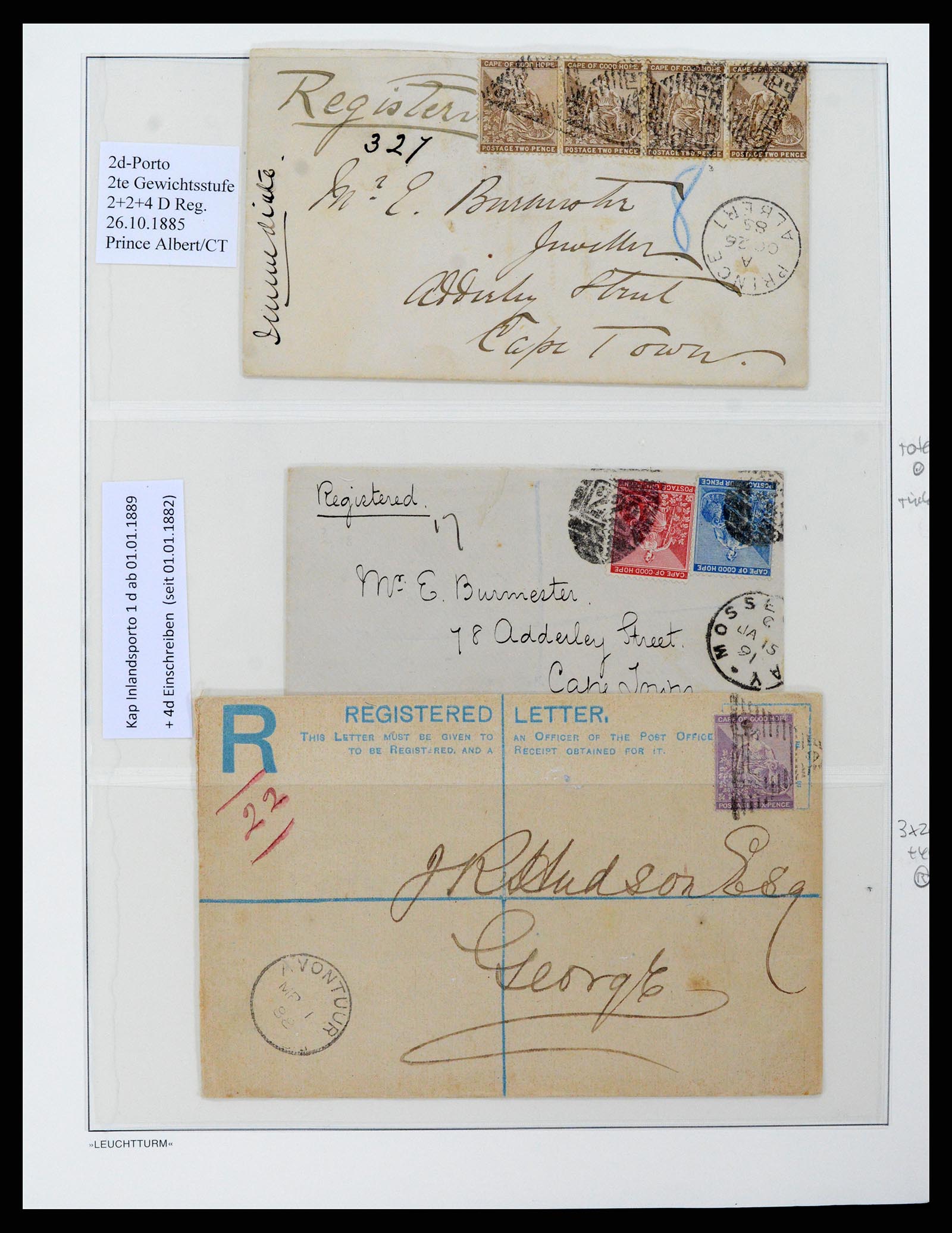 37550 074 - Stamp collection 37550 Cape of Good Hope 1852-1910.