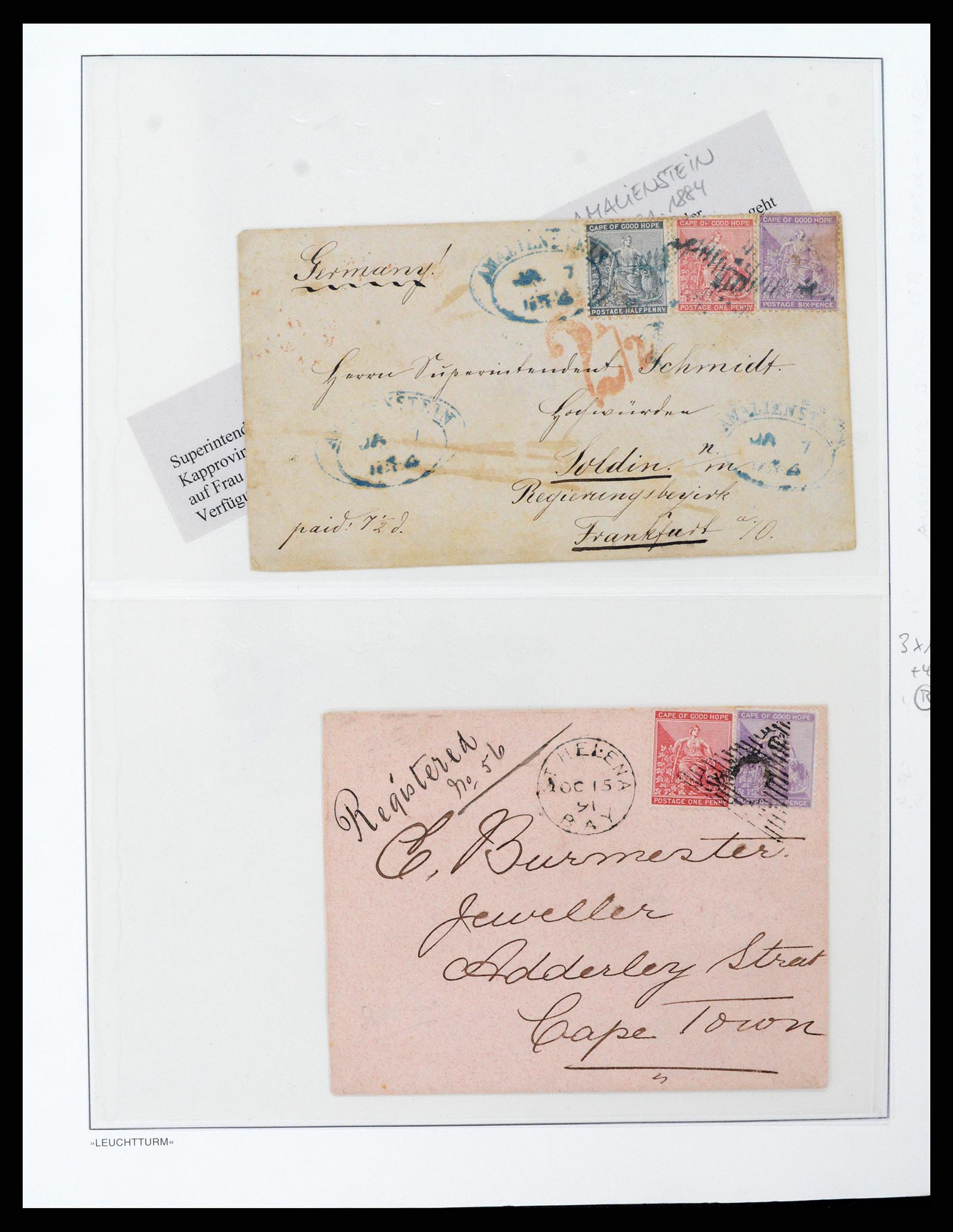 37550 075 - Stamp collection 37550 Cape of Good Hope 1852-1910.