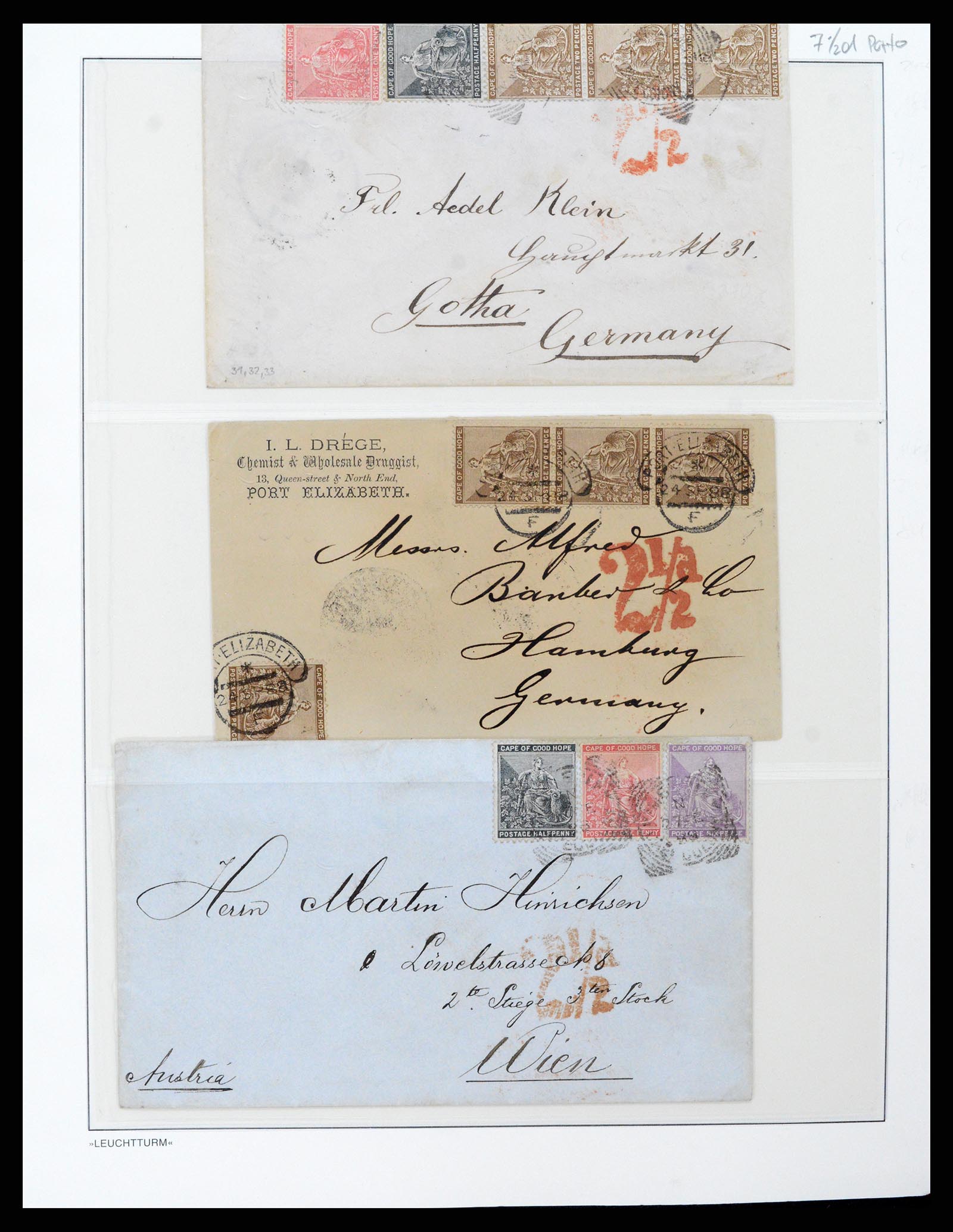 37550 076 - Stamp collection 37550 Cape of Good Hope 1852-1910.