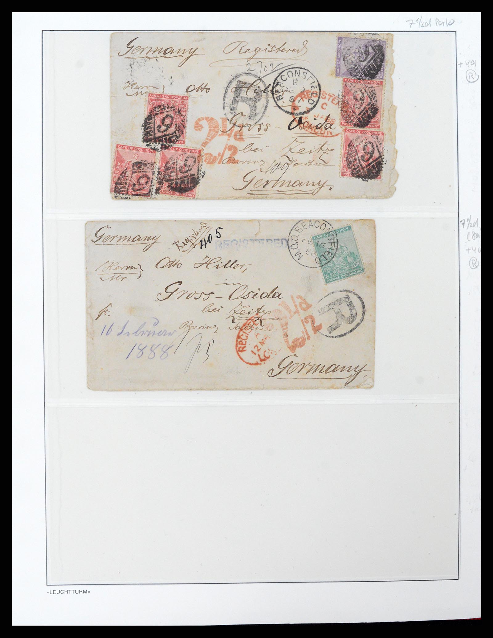 37550 077 - Stamp collection 37550 Cape of Good Hope 1852-1910.