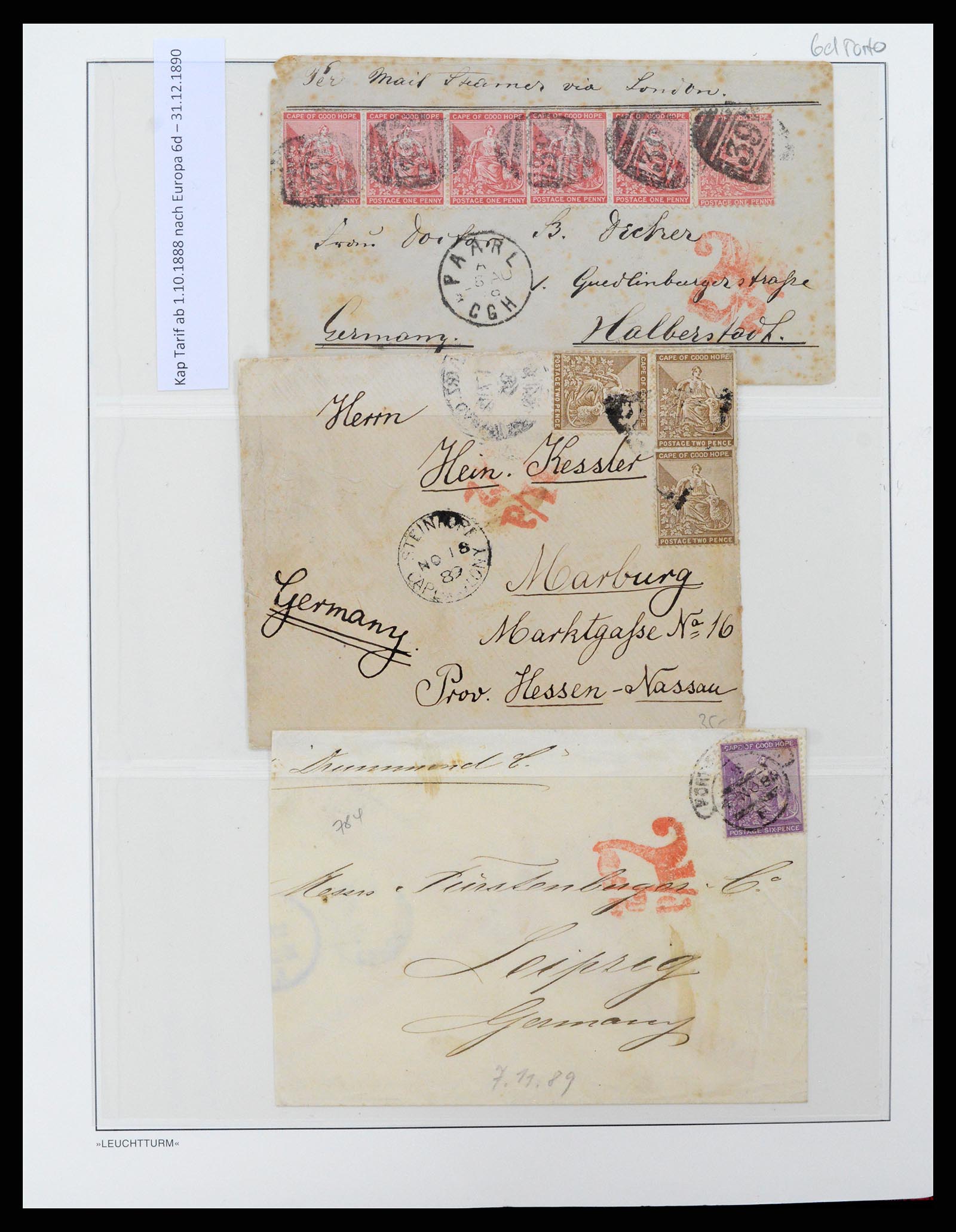 37550 078 - Stamp collection 37550 Cape of Good Hope 1852-1910.