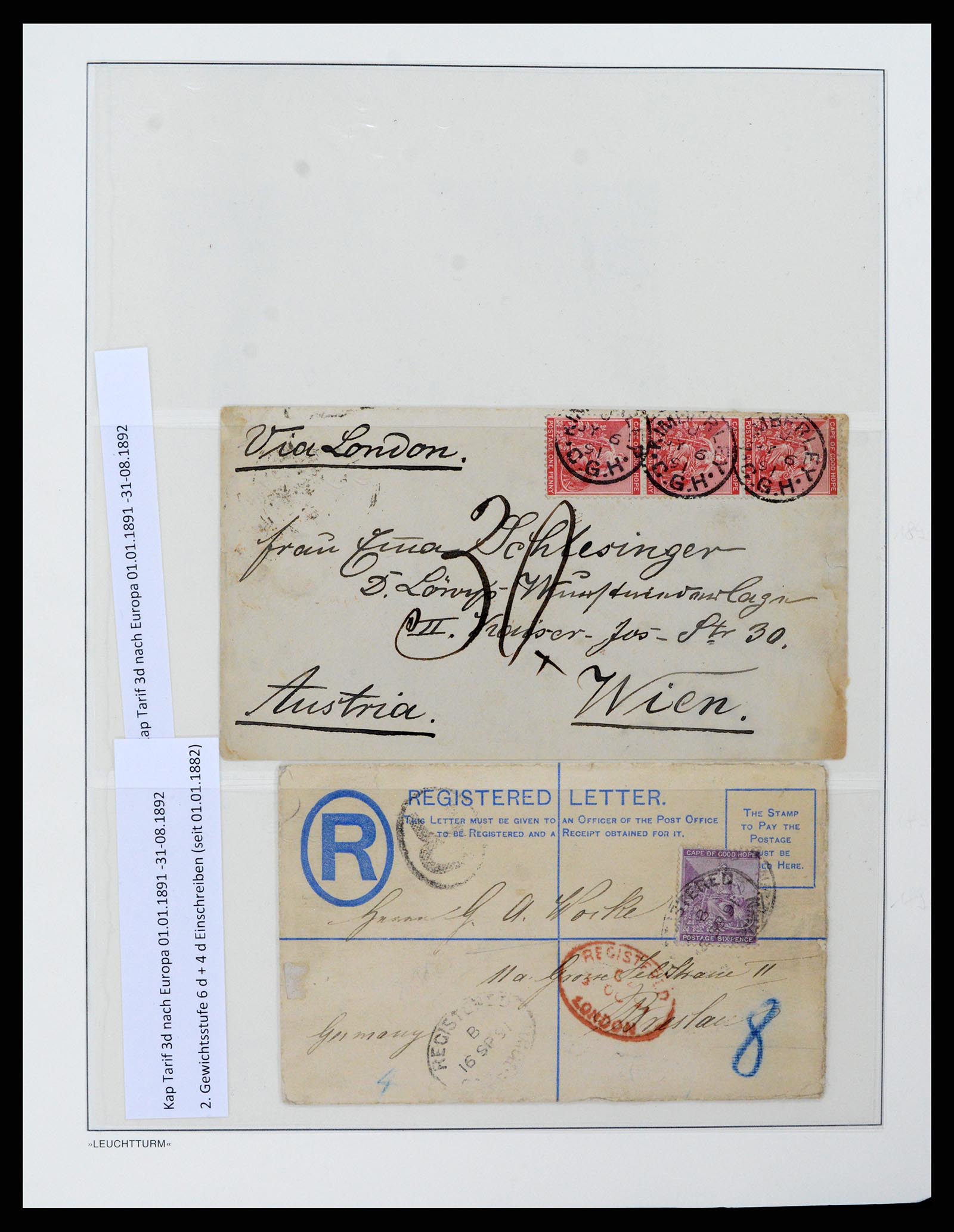 37550 079 - Stamp collection 37550 Cape of Good Hope 1852-1910.