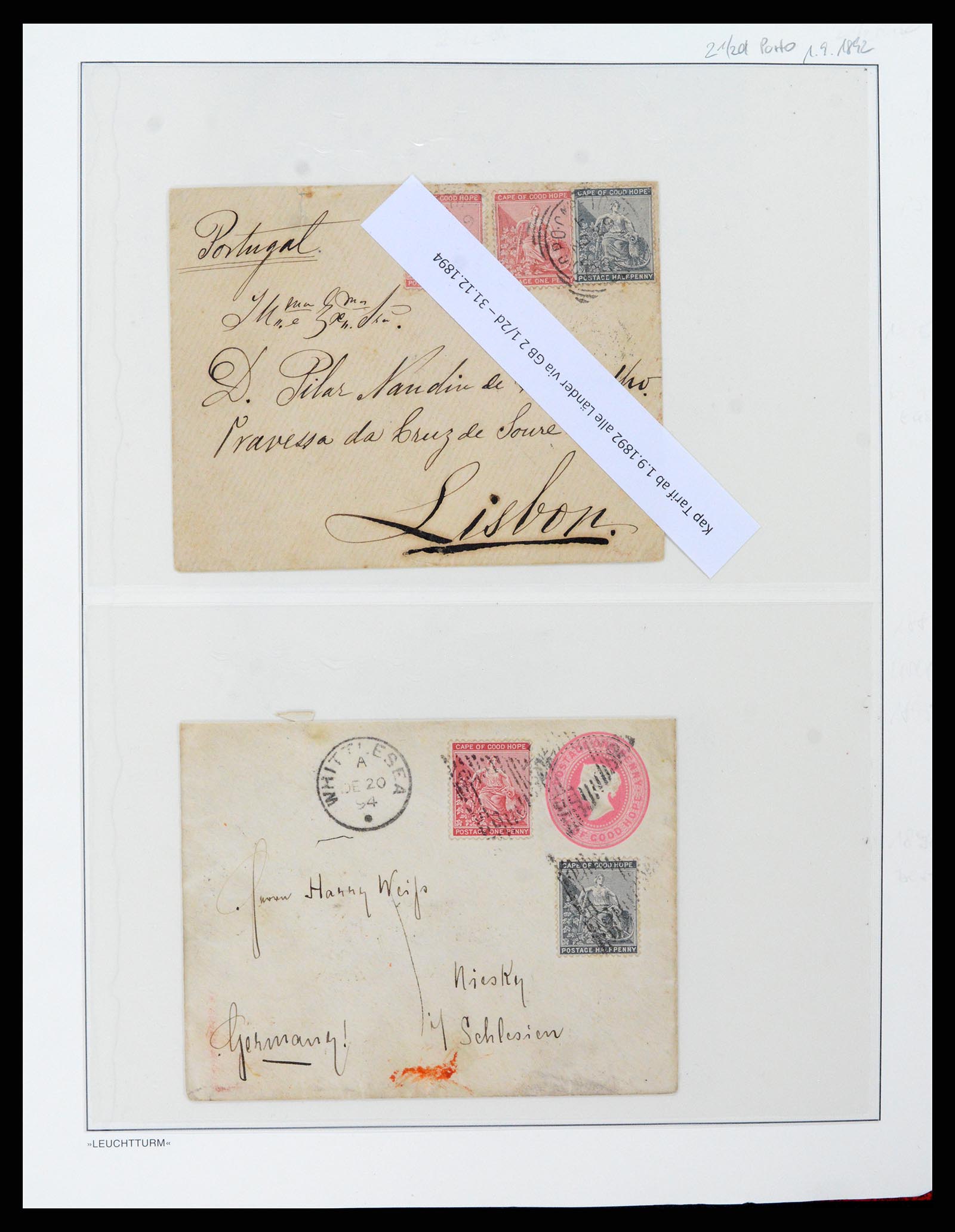 37550 080 - Stamp collection 37550 Cape of Good Hope 1852-1910.