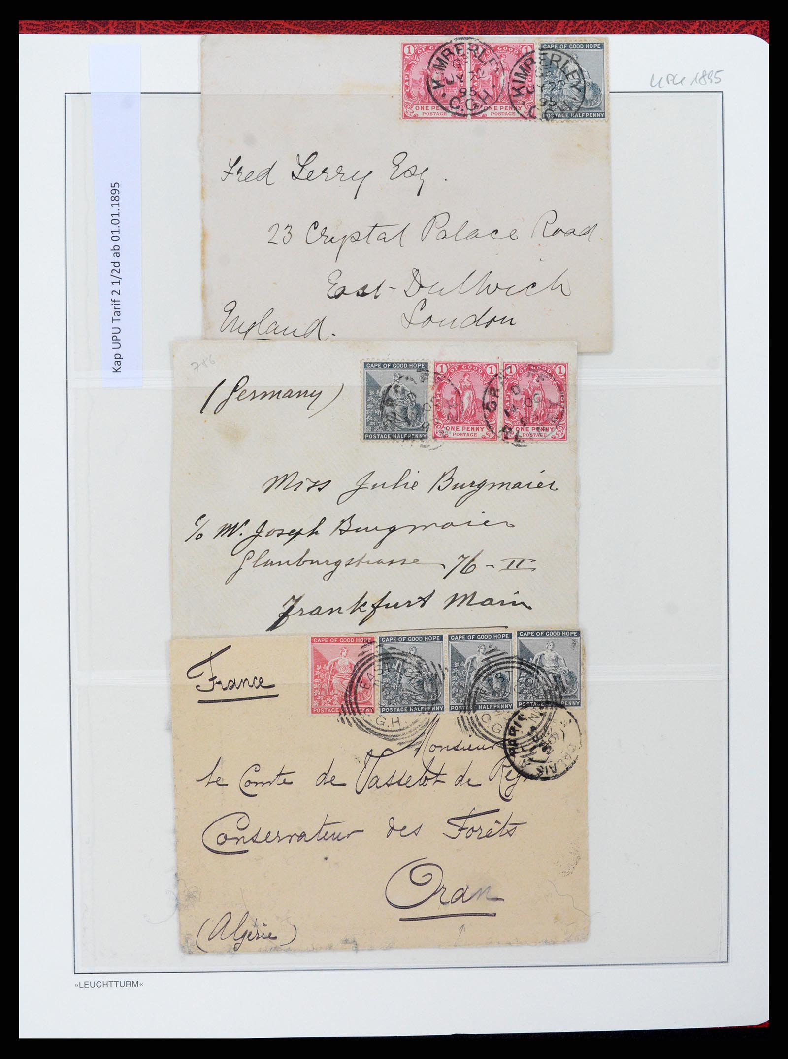 37550 081 - Postzegelverzameling 37550 Kaap de Goede Hoop 1852-1910.