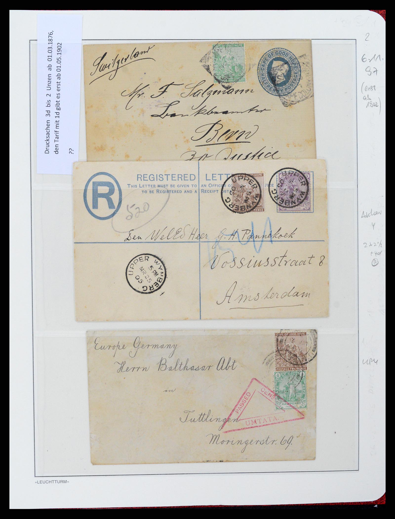 37550 088 - Postzegelverzameling 37550 Kaap de Goede Hoop 1852-1910.