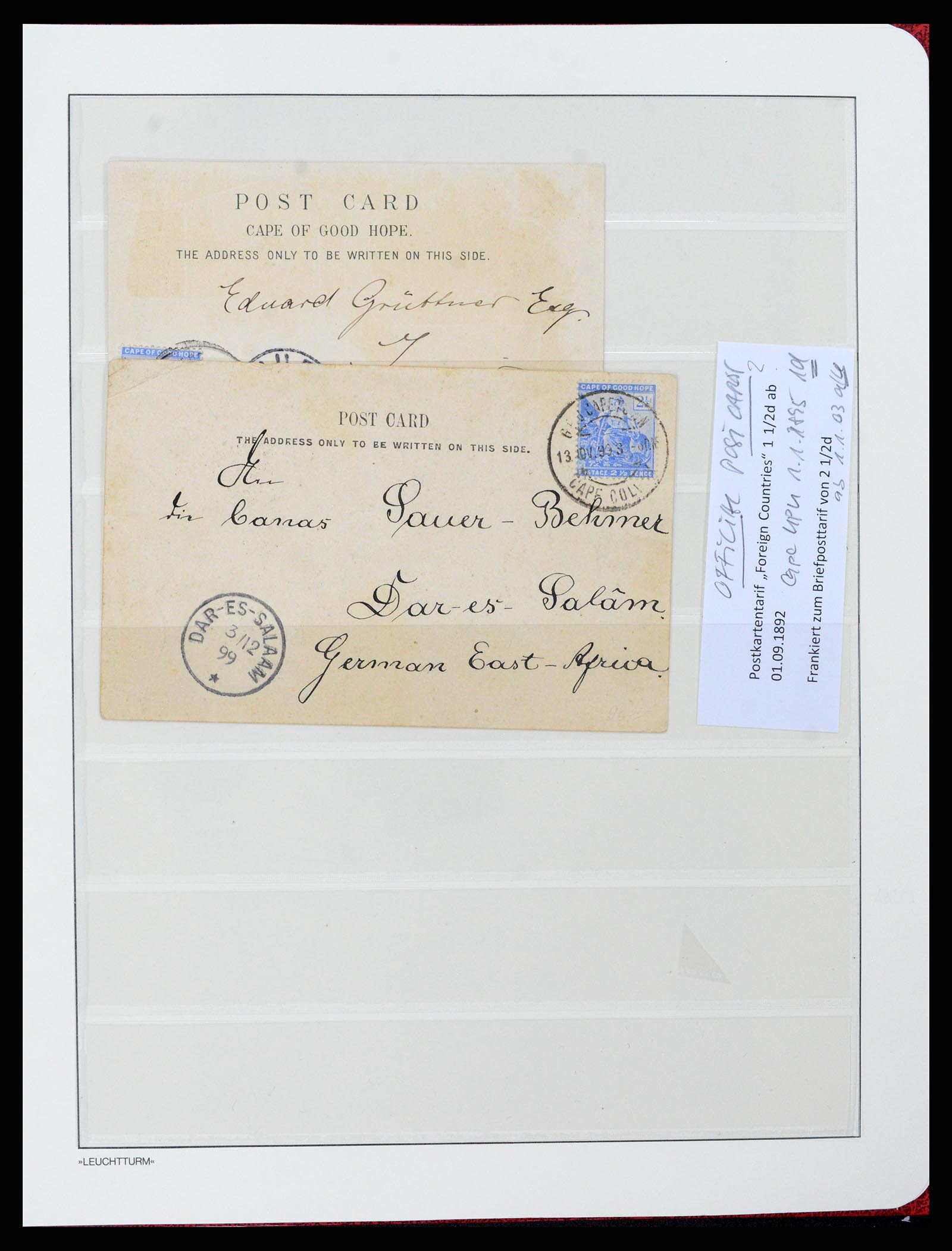 37550 089 - Postzegelverzameling 37550 Kaap de Goede Hoop 1852-1910.