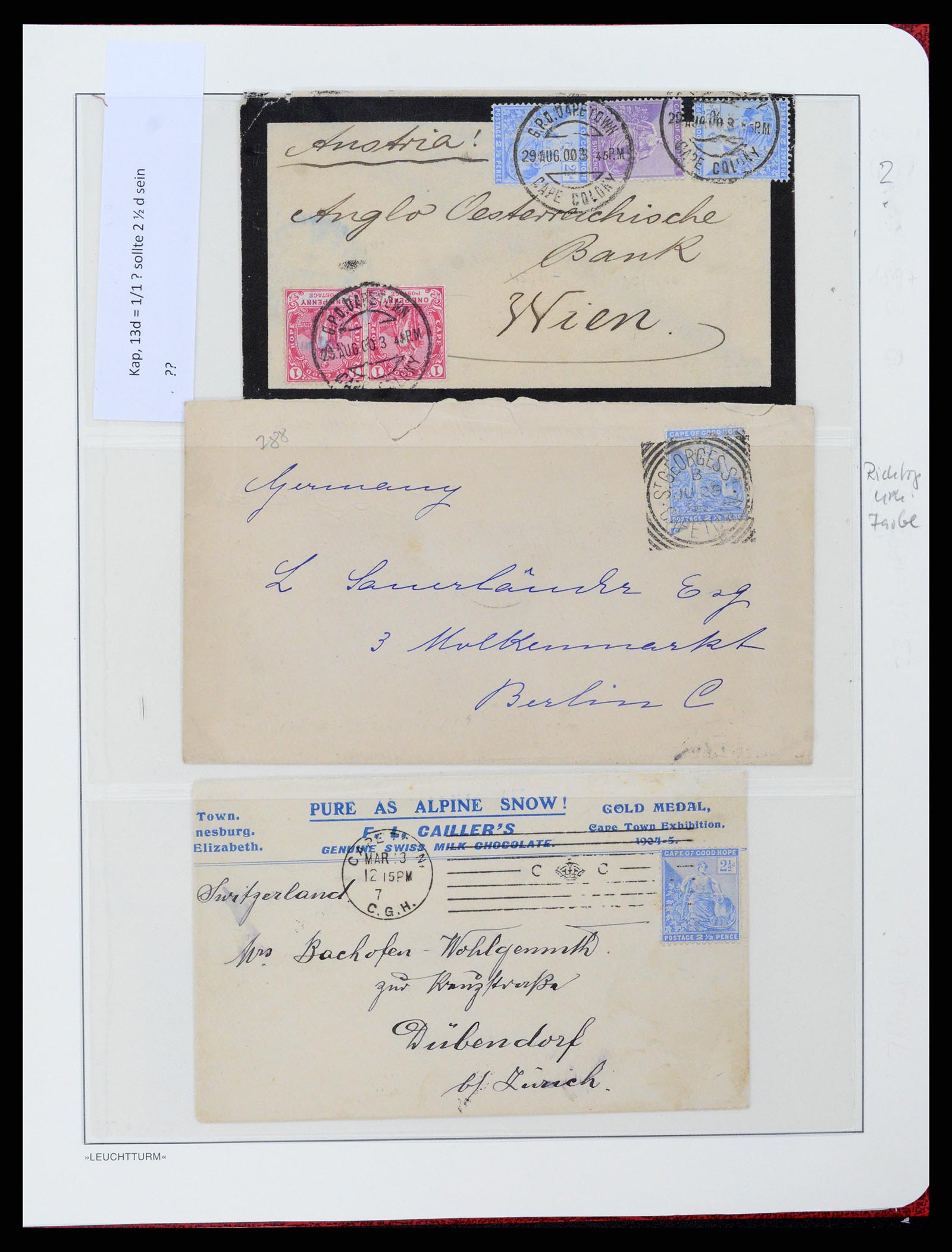 37550 090 - Postzegelverzameling 37550 Kaap de Goede Hoop 1852-1910.