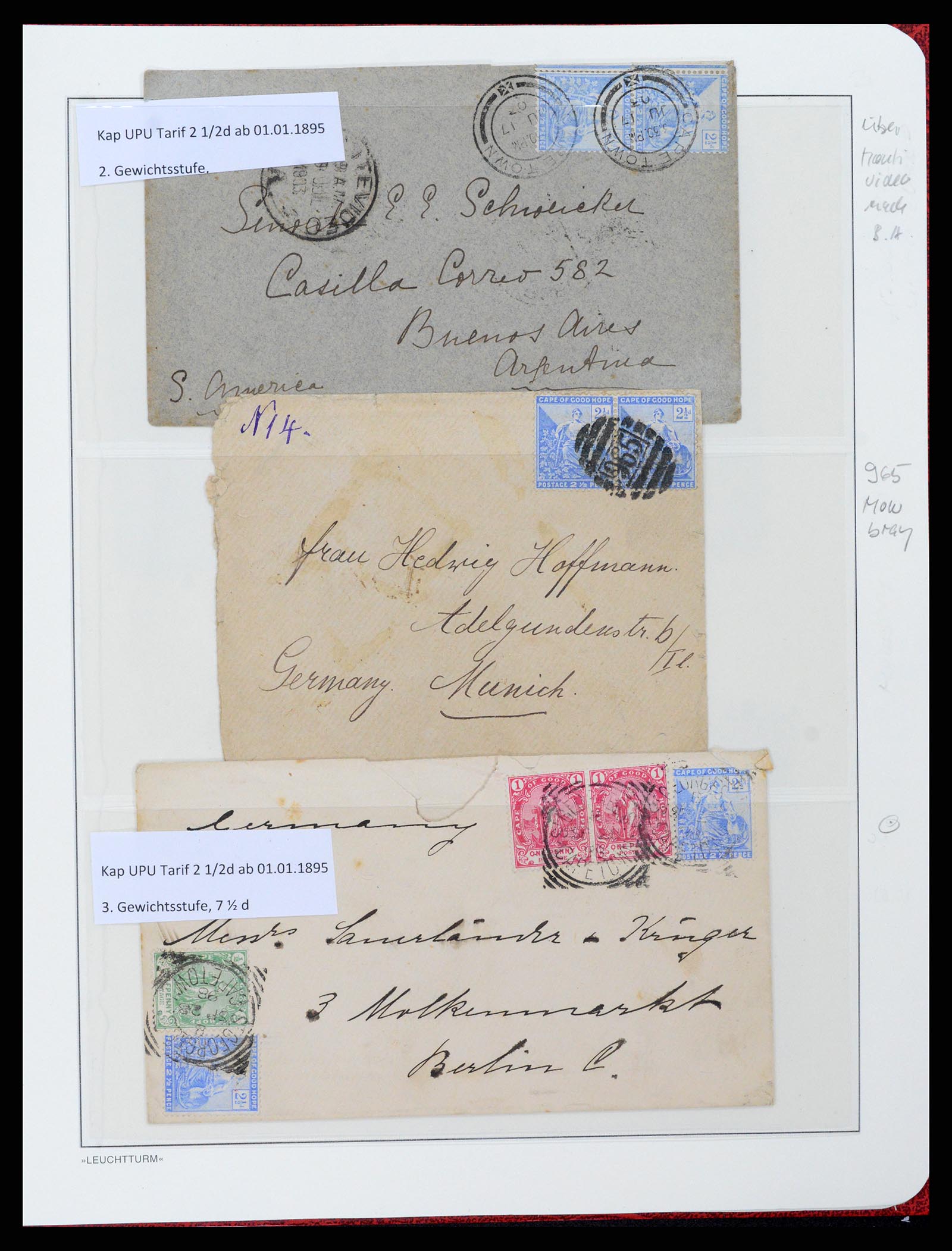 37550 091 - Postzegelverzameling 37550 Kaap de Goede Hoop 1852-1910.