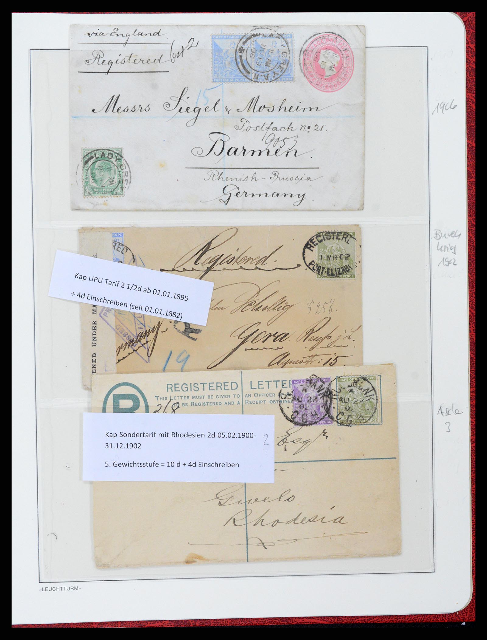 37550 094 - Postzegelverzameling 37550 Kaap de Goede Hoop 1852-1910.