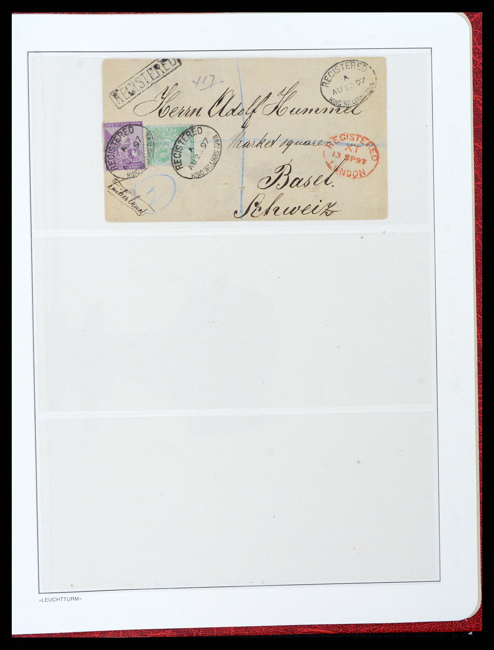 37550 095 - Postzegelverzameling 37550 Kaap de Goede Hoop 1852-1910.