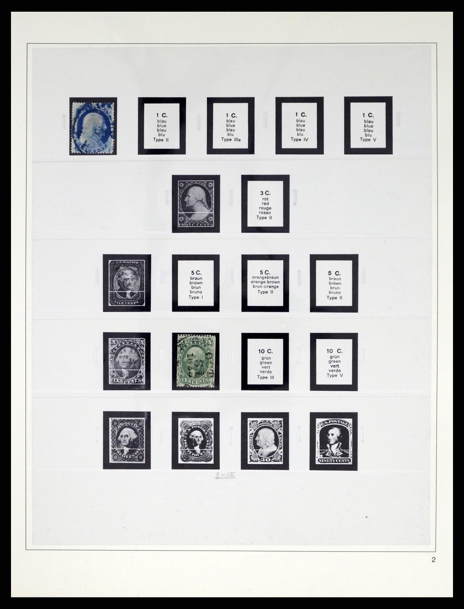 37551 002 - Postzegelverzameling 37551 USA 1851-2001.