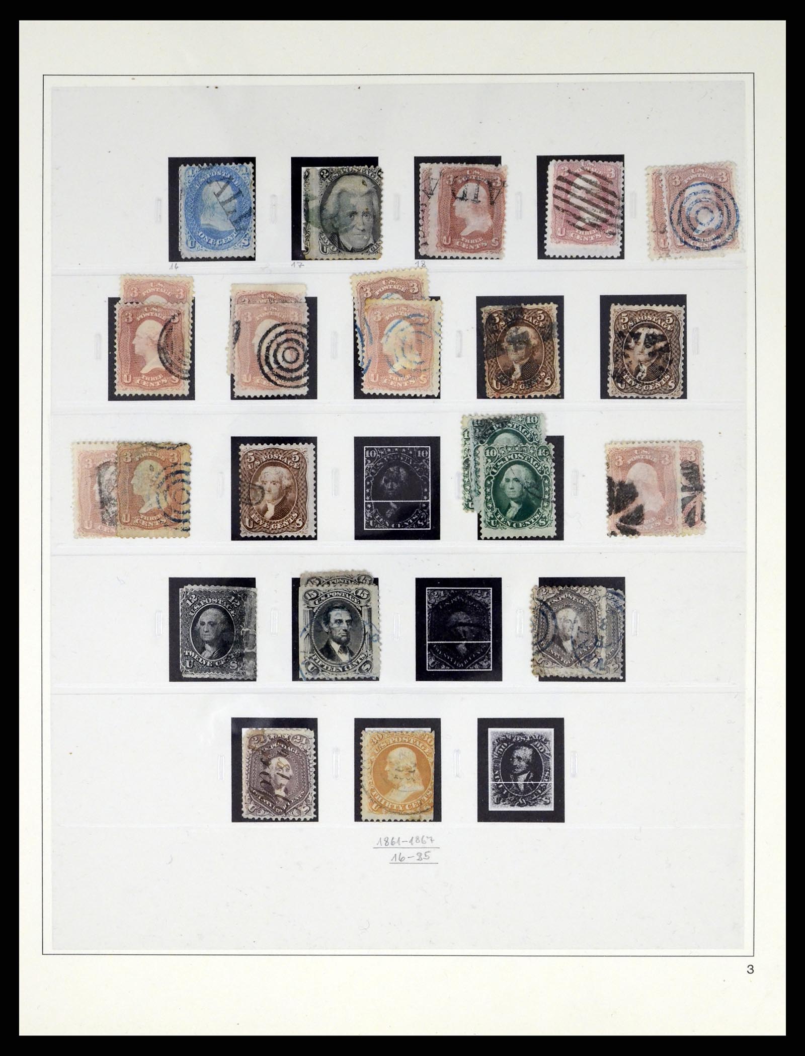 37551 003 - Postzegelverzameling 37551 USA 1851-2001.