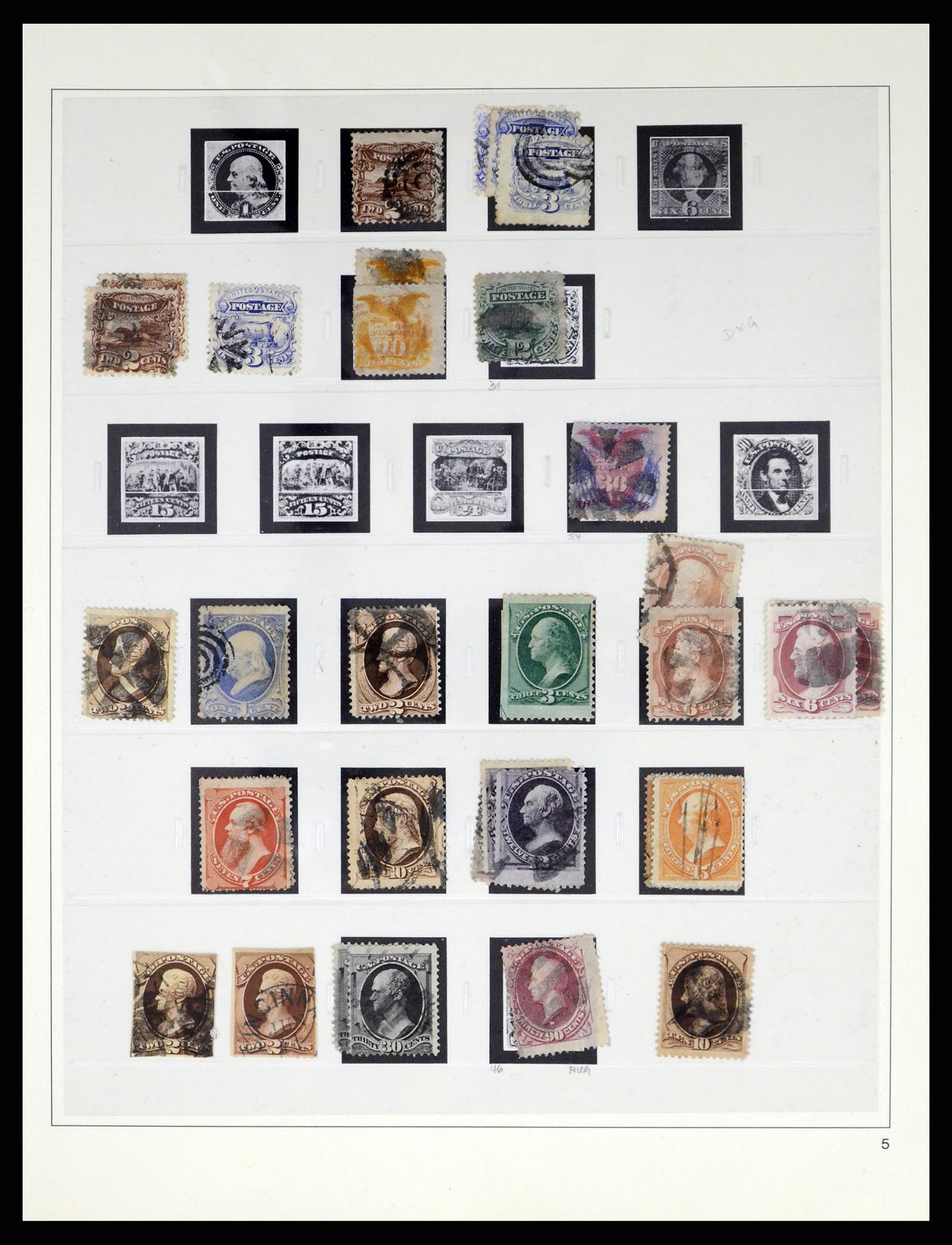 37551 005 - Postzegelverzameling 37551 USA 1851-2001.