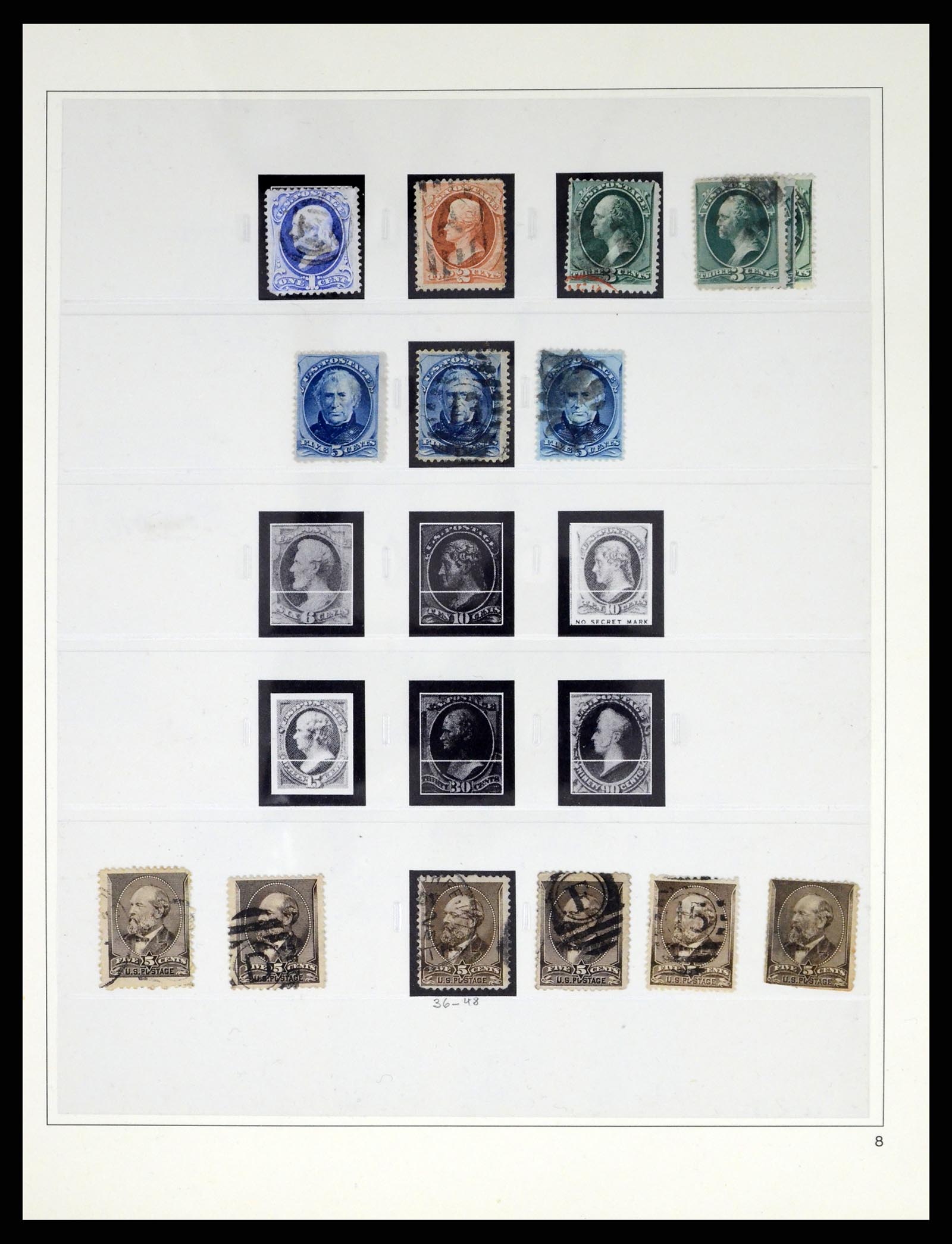 37551 008 - Postzegelverzameling 37551 USA 1851-2001.