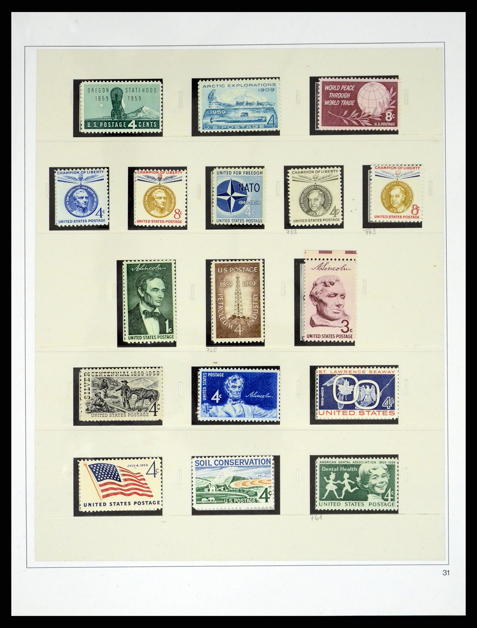 37551 071 - Stamp collection 37551 USA 1851-2001.