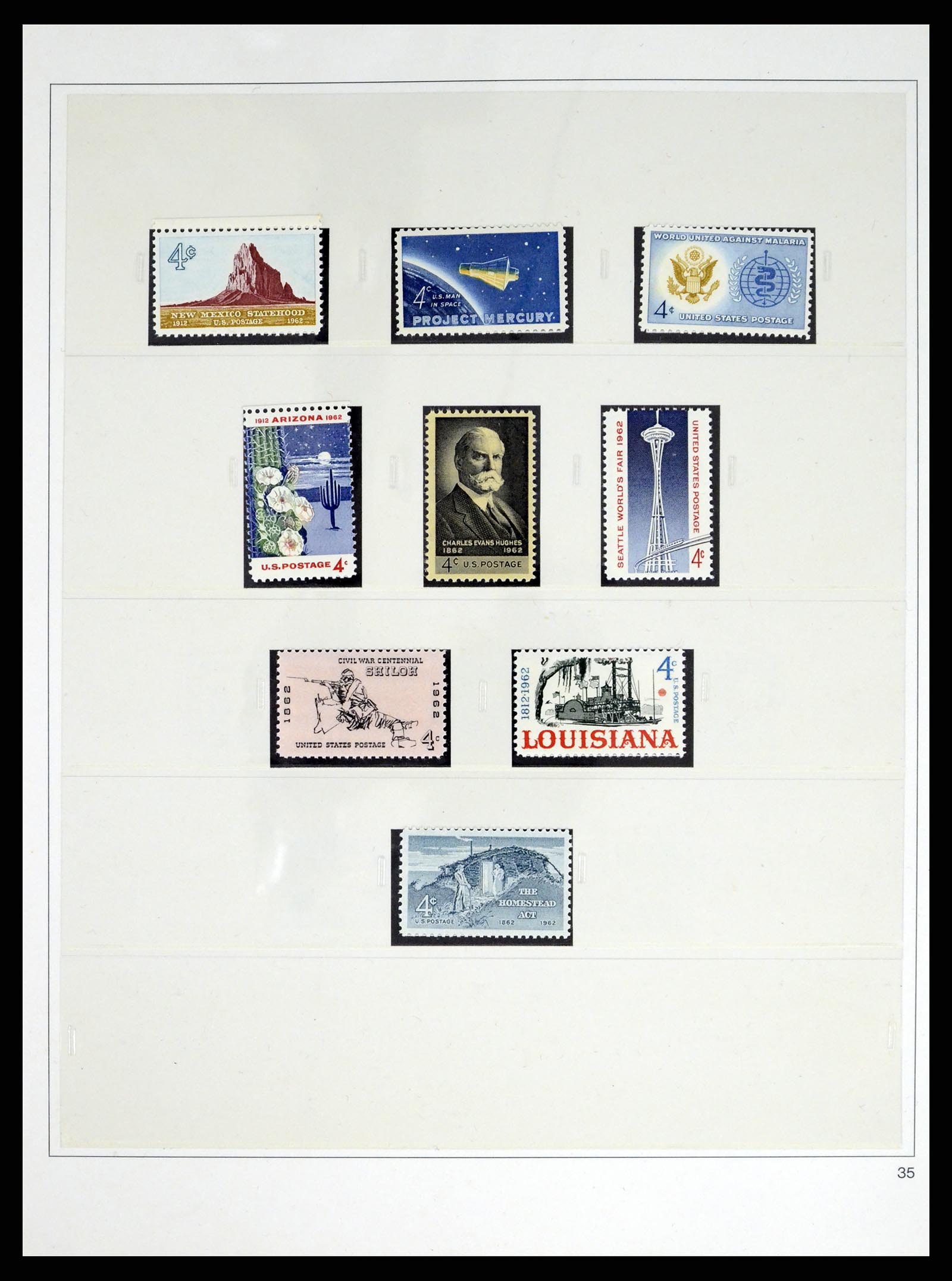 37551 077 - Stamp collection 37551 USA 1851-2001.
