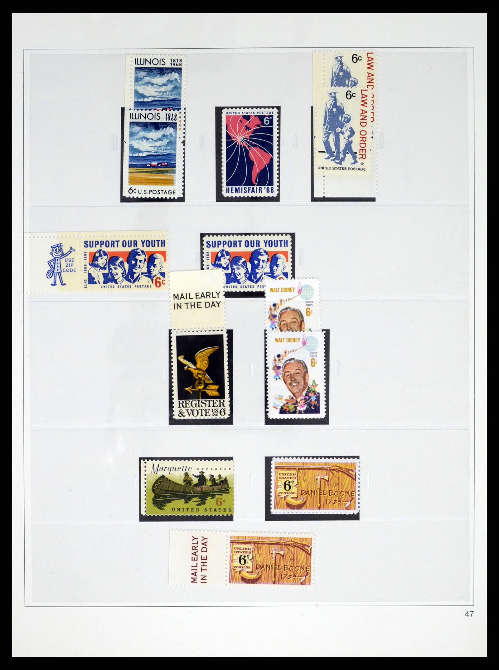 37551 090 - Stamp collection 37551 USA 1851-2001.