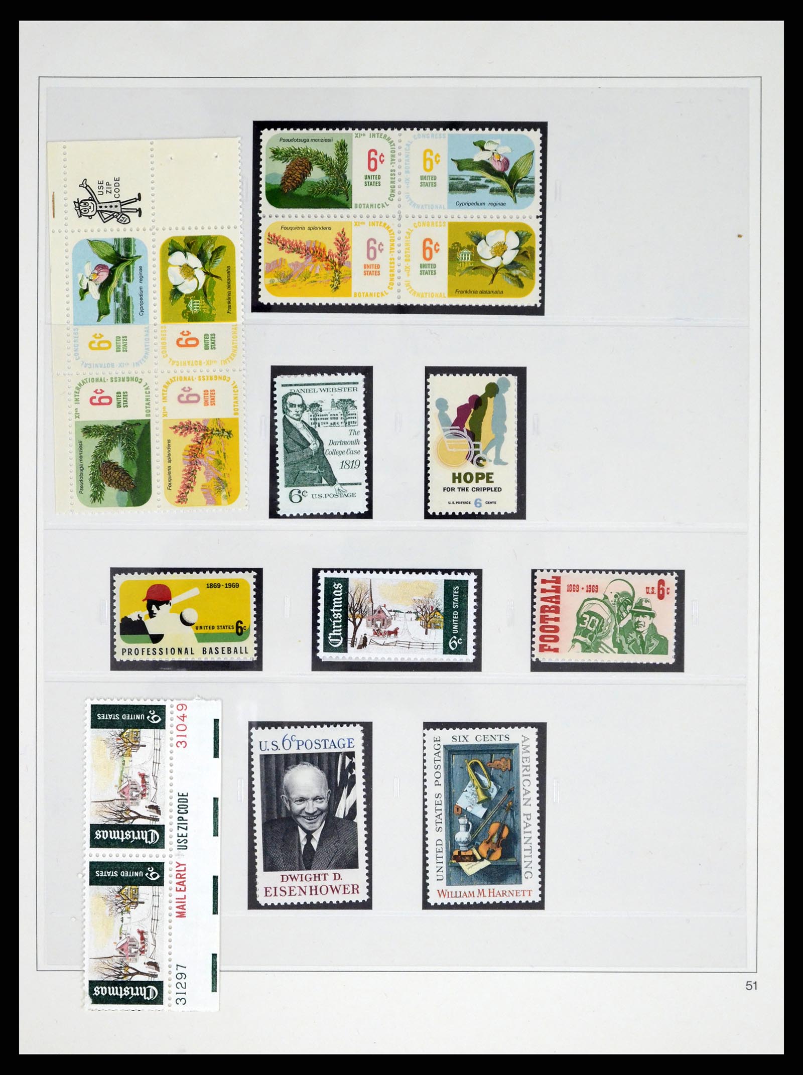 37551 094 - Stamp collection 37551 USA 1851-2001.