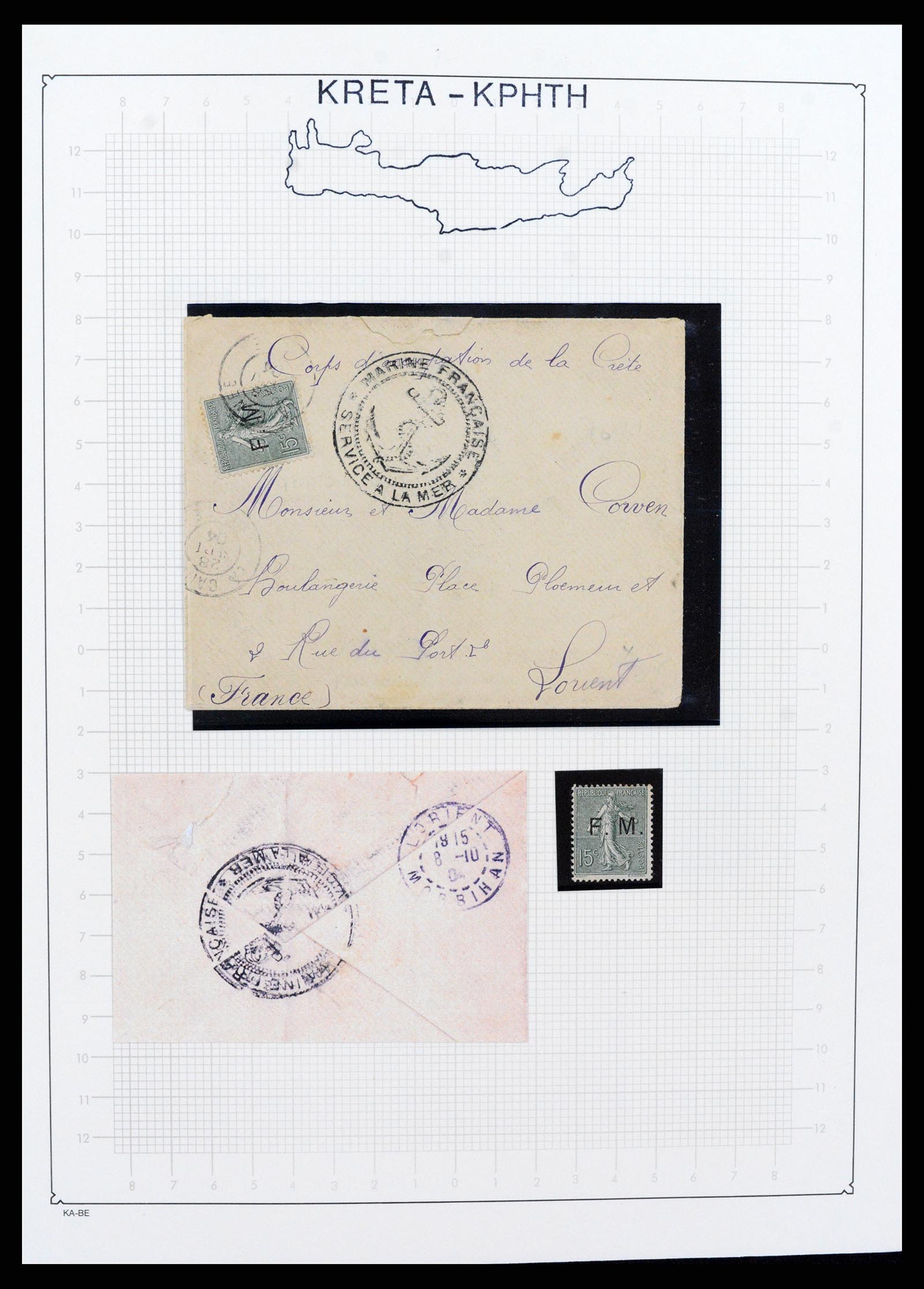 37552 014 - Stamp collection 37552 Crete 1897-1913.
