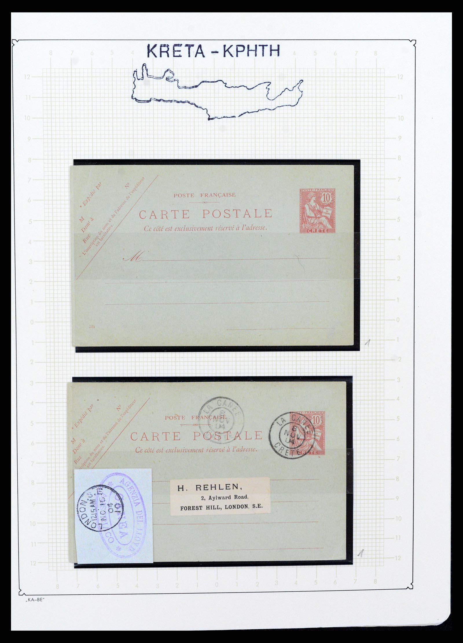 37552 028 - Stamp collection 37552 Crete 1897-1913.