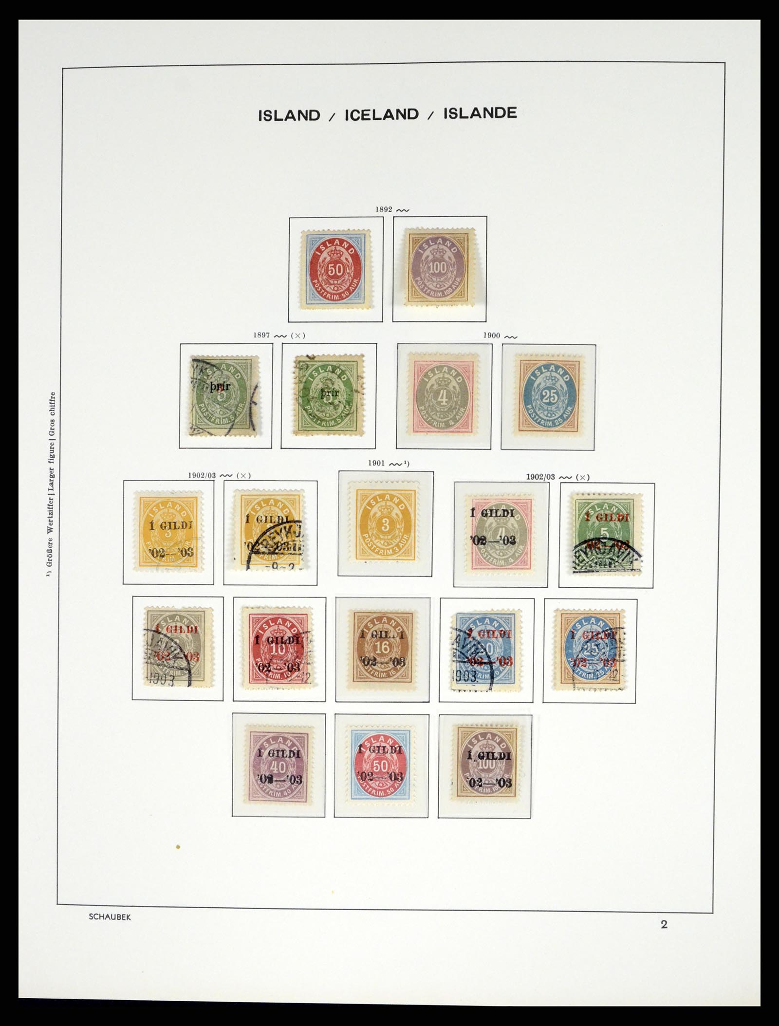 37555 002 - Postzegelverzameling 37555 IJsland 1873-2010.