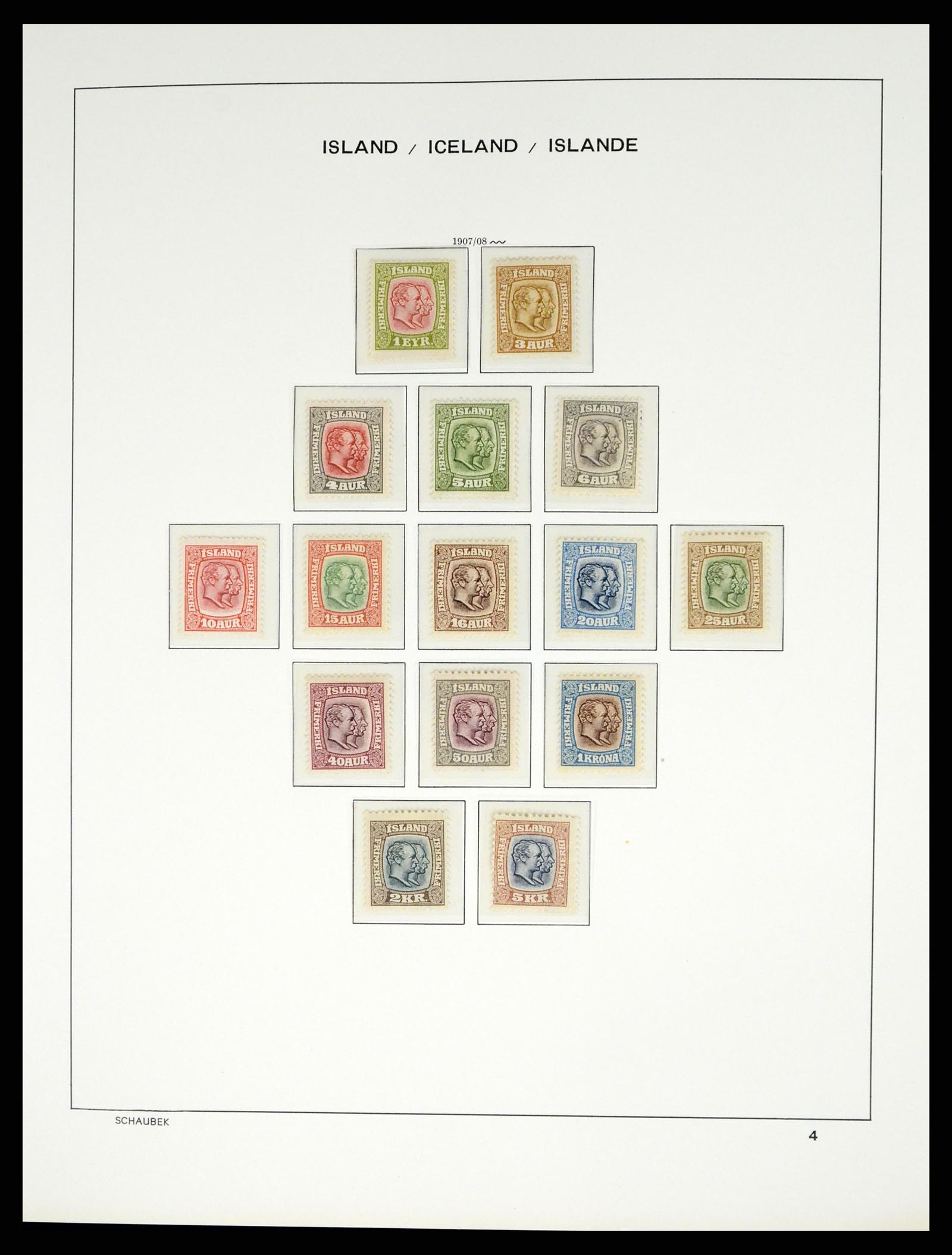 37555 004 - Postzegelverzameling 37555 IJsland 1873-2010.