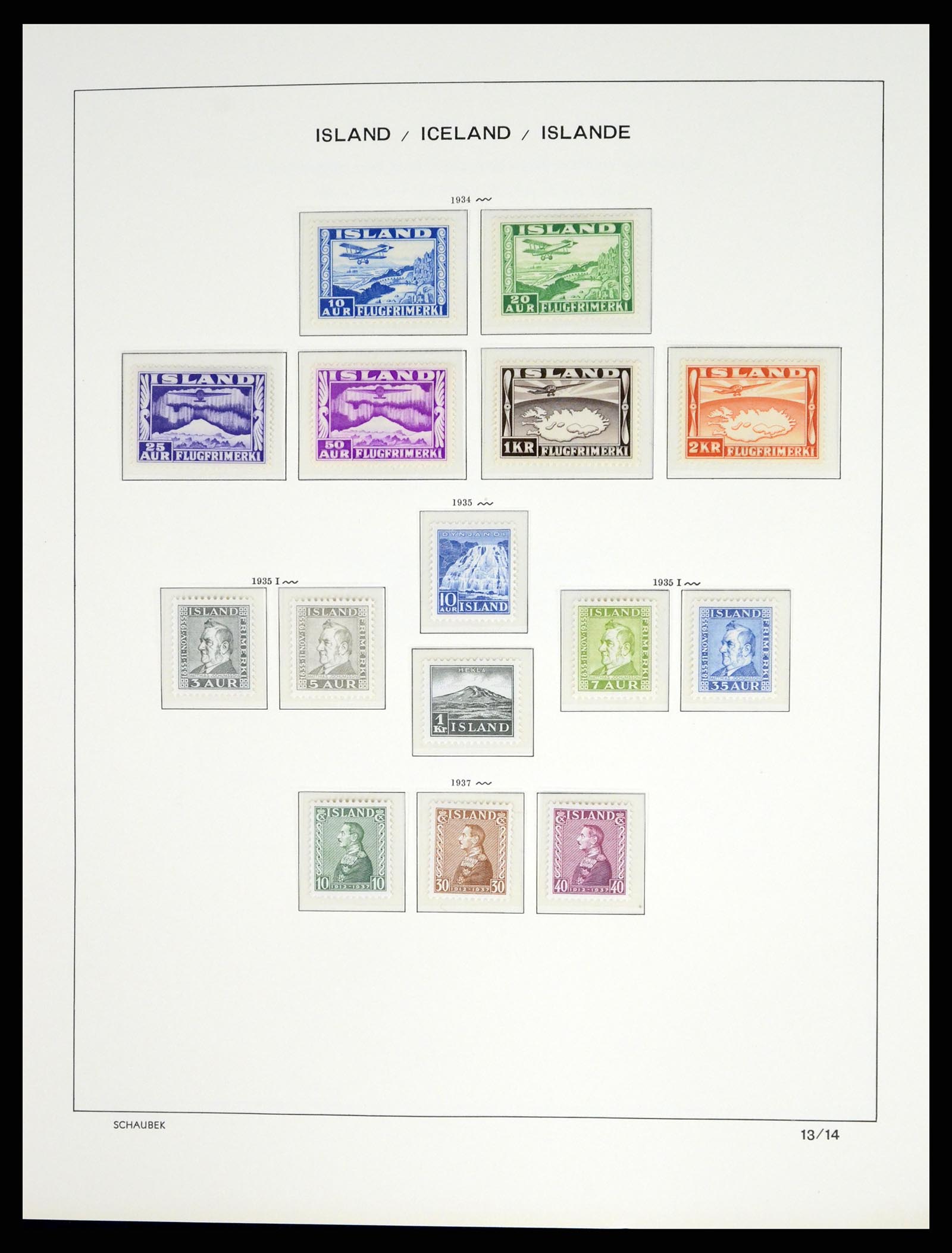 37555 013 - Postzegelverzameling 37555 IJsland 1873-2010.