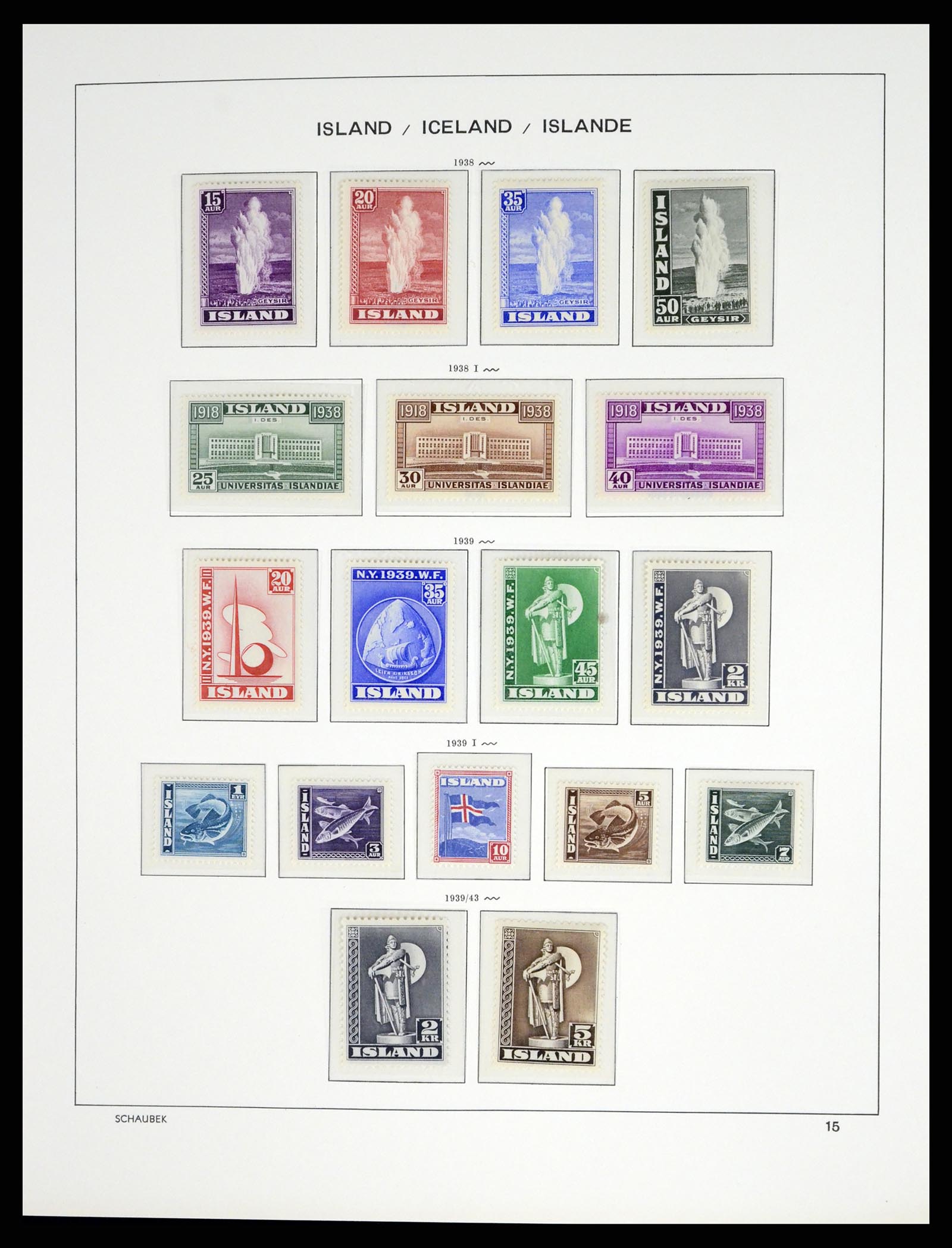 37555 015 - Stamp collection 37555 Iceland 1873-2010.