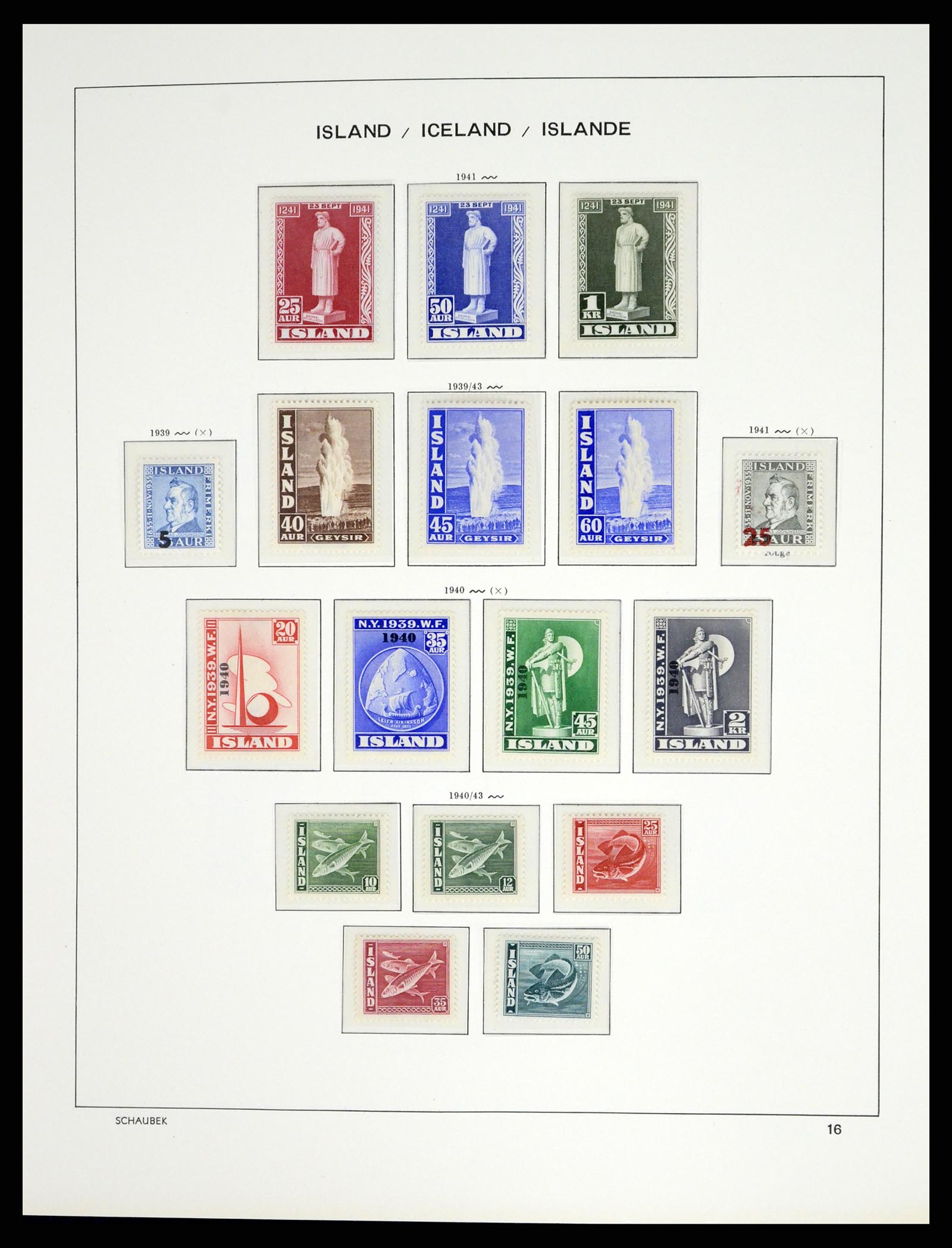 37555 017 - Stamp collection 37555 Iceland 1873-2010.